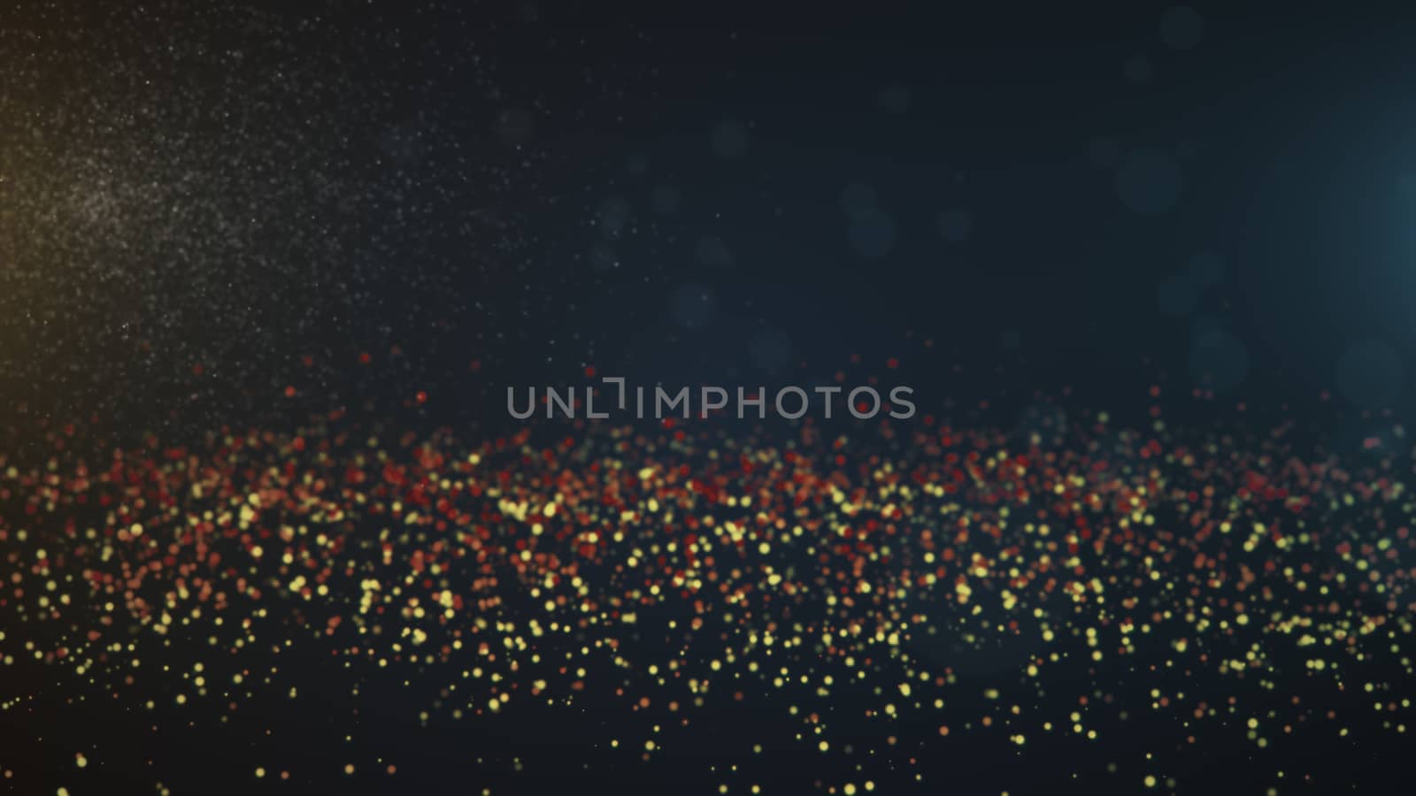 Vintage bokeh lights background. Abstract background. 3d rendering