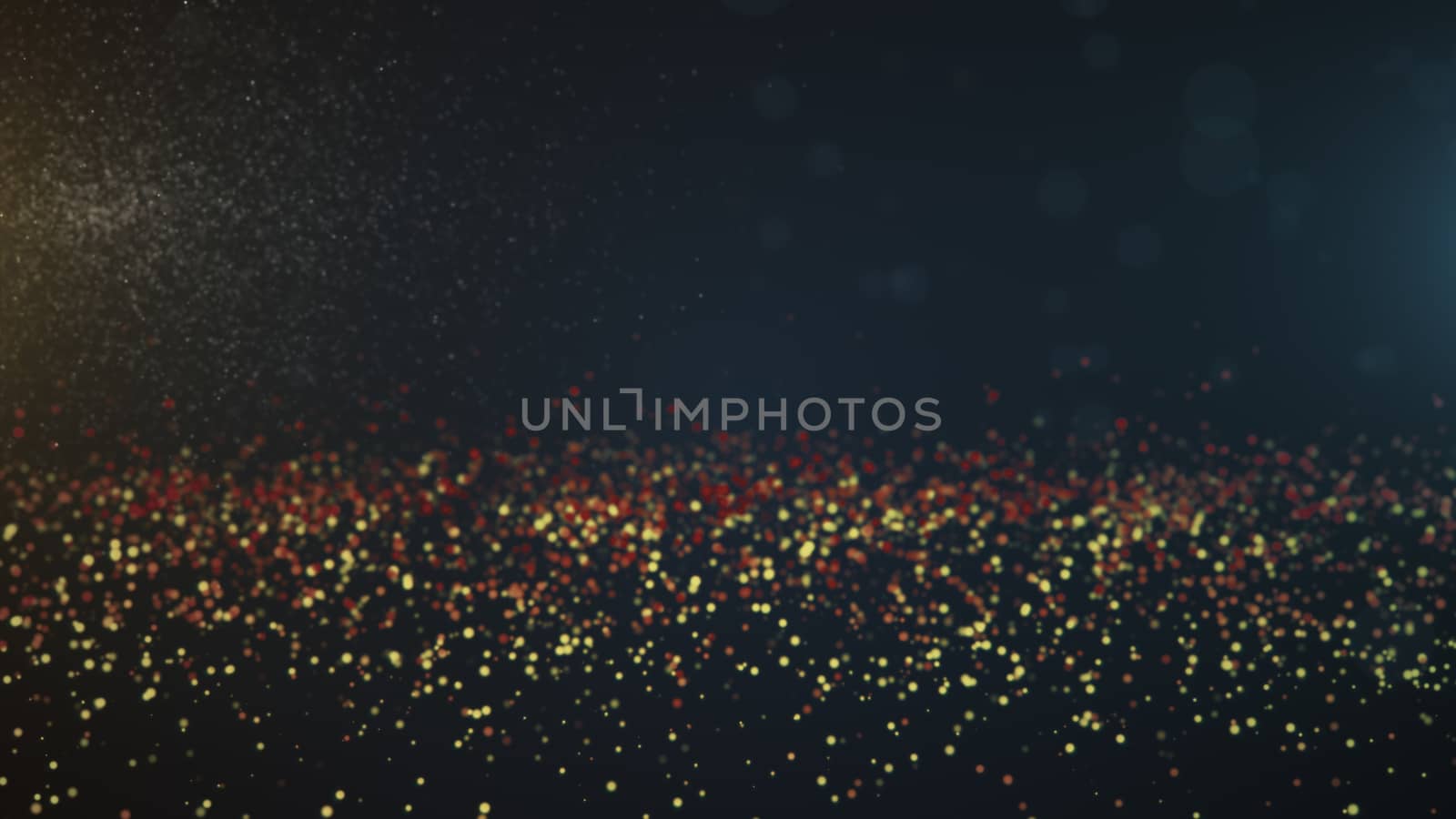 Vintage bokeh lights background. Abstract background. 3d rendering