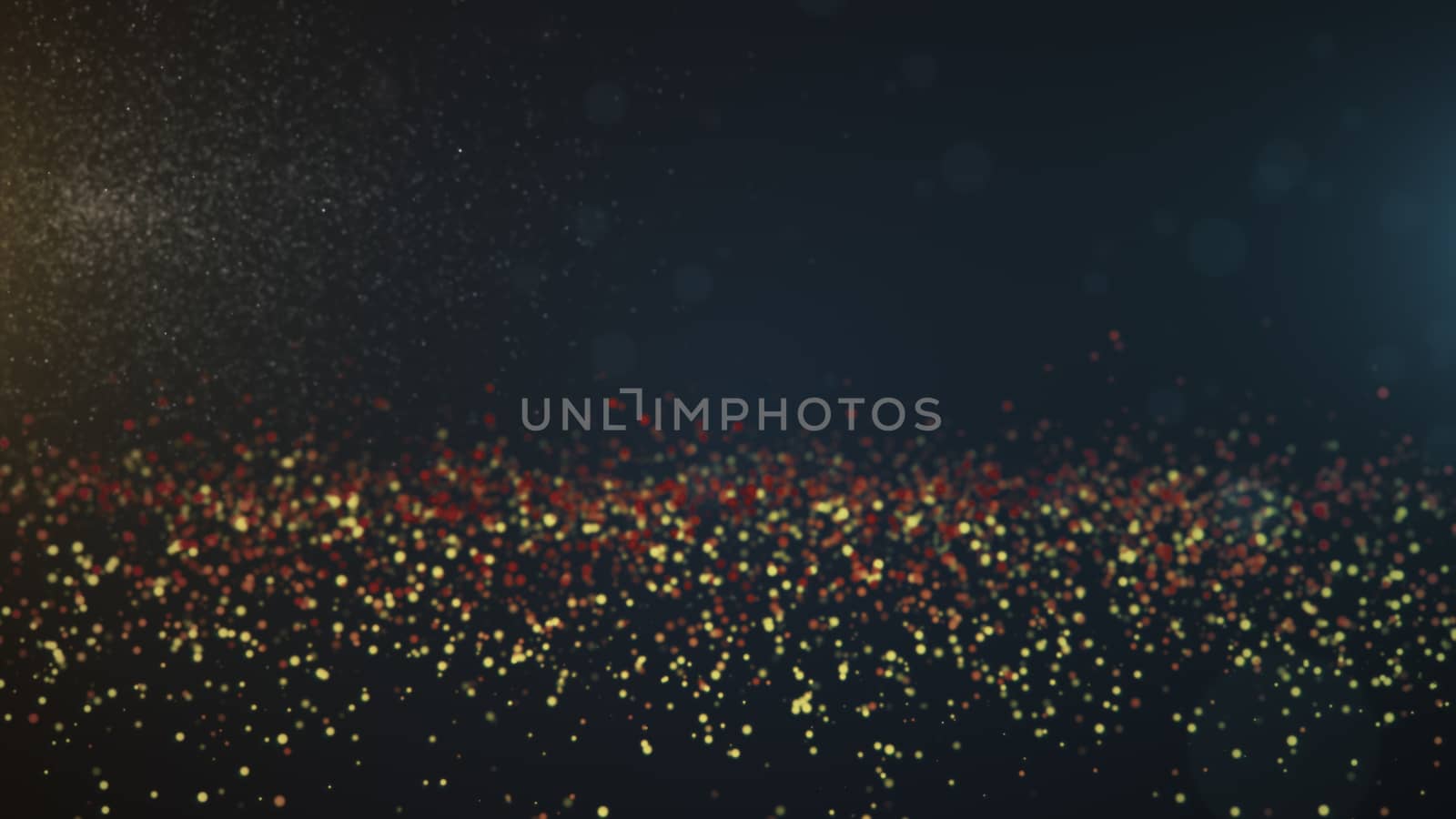 Vintage bokeh lights background. Abstract background. 3d rendering