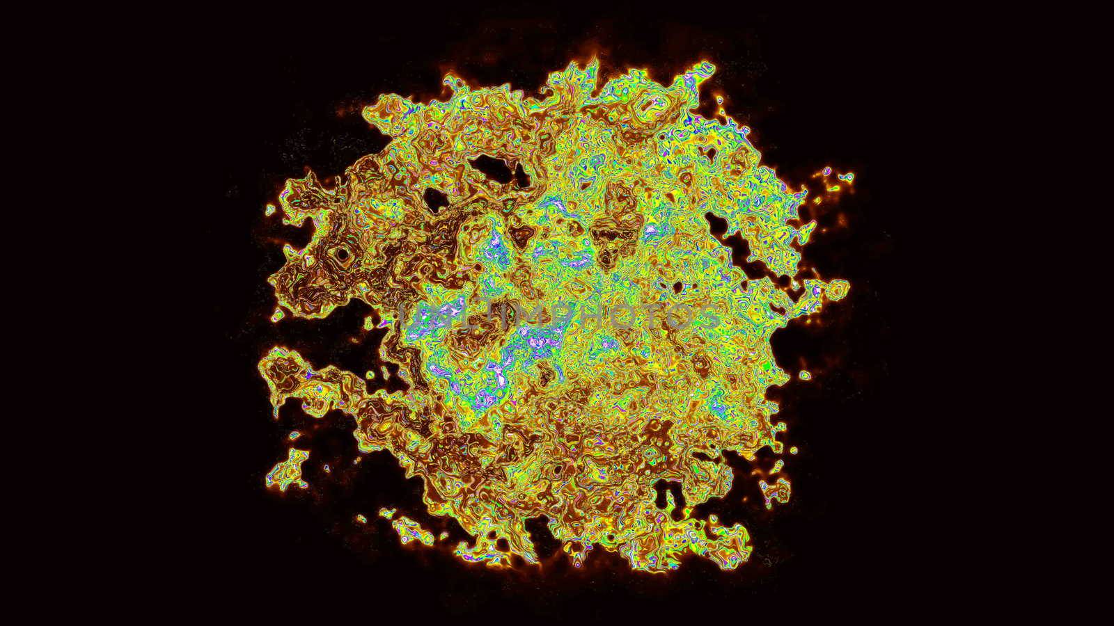 Abstract background. Microscopic virus. Digital illustration 3d rendering