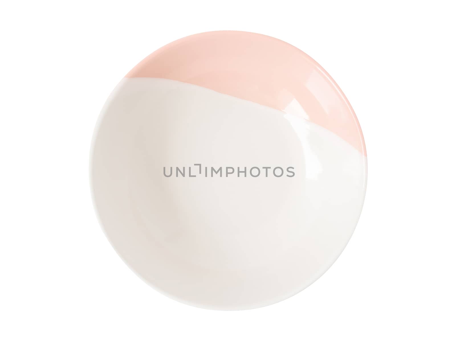 White ceramic bowl isolated on white background with clipping path