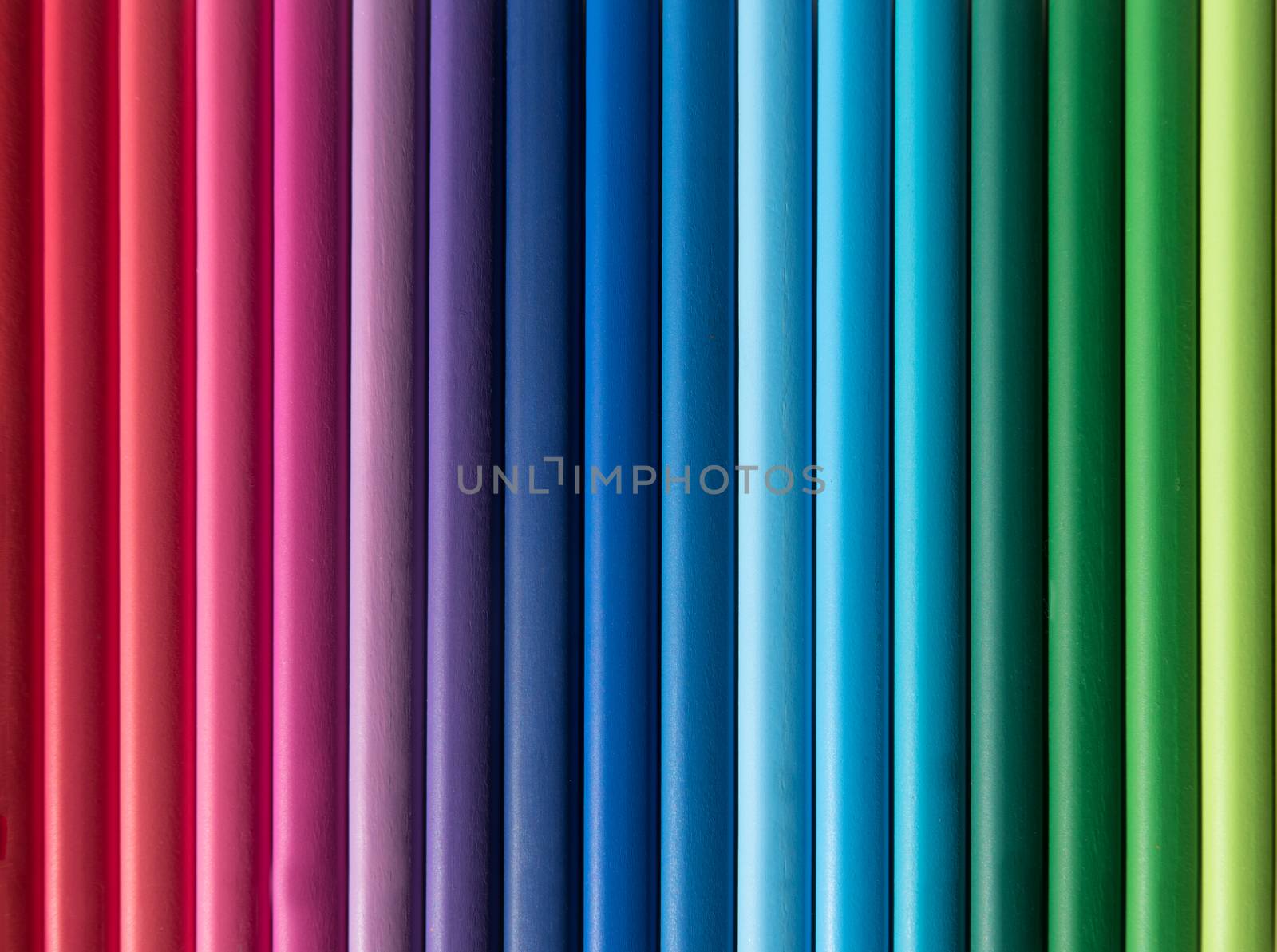 An Abstract Background Of Multiple Colored Pencils