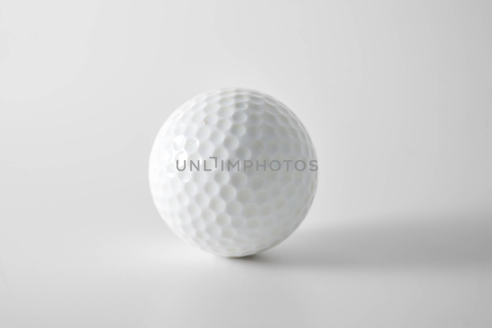 golf ball isolated on white with clipping path