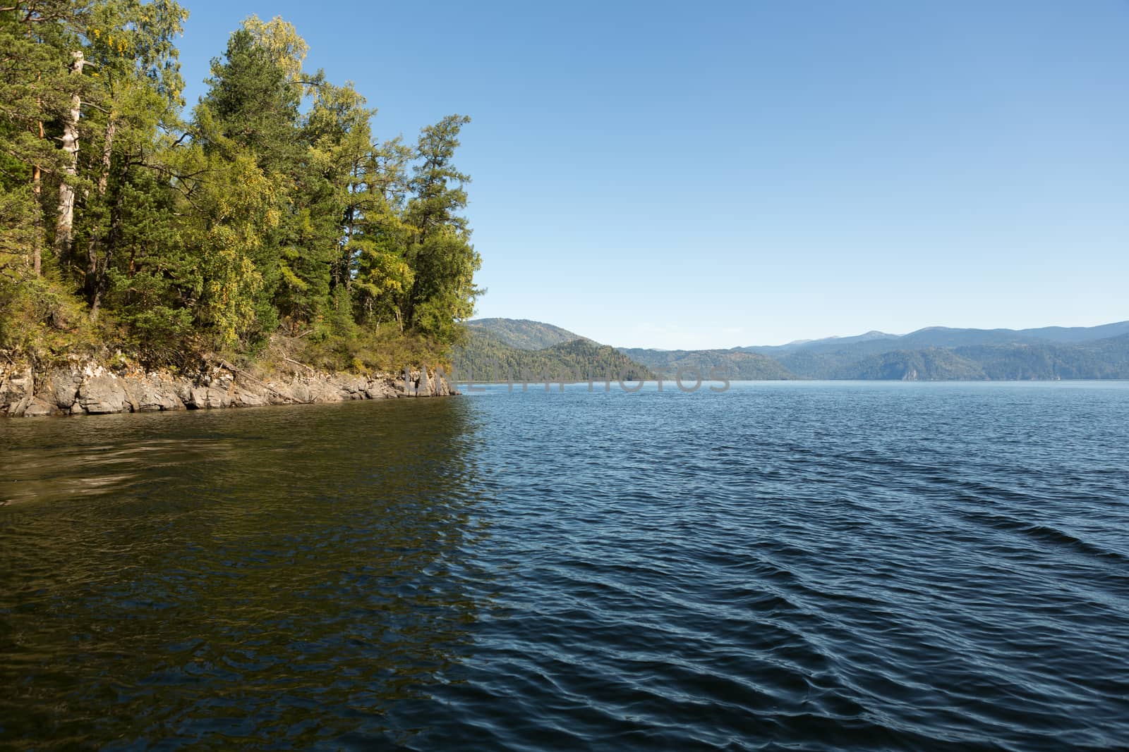 blue lake when the weather is nice