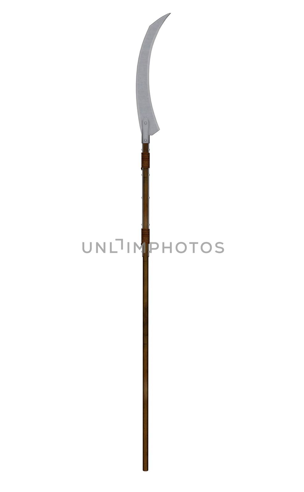War schyte weapon isolated in white background - 3D render