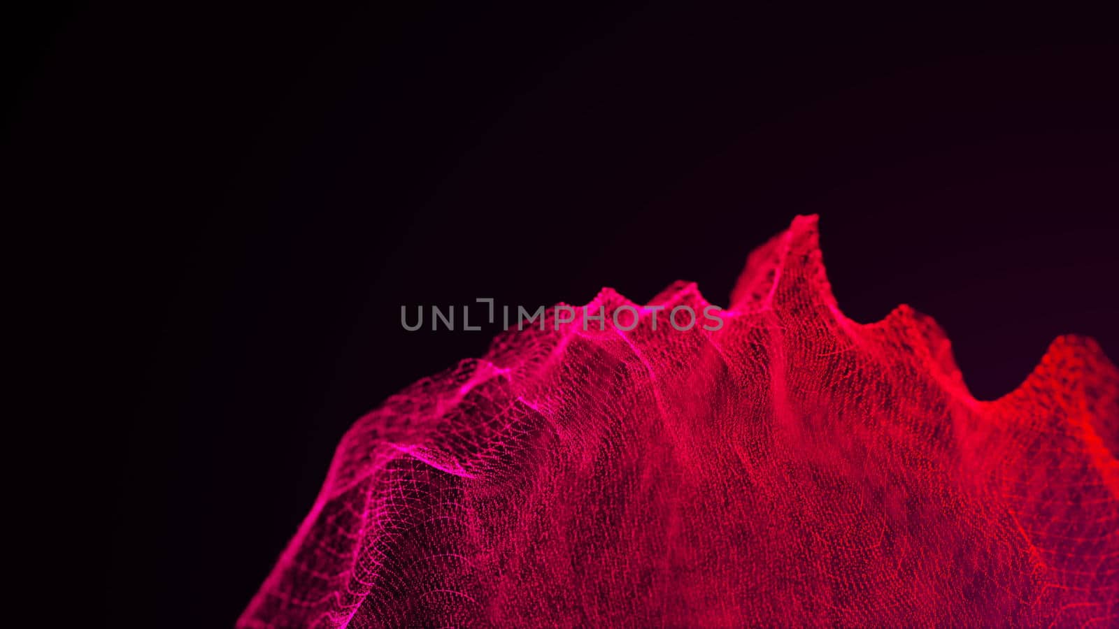 loopable abstract particle background, 3d render with depth of field by nolimit046