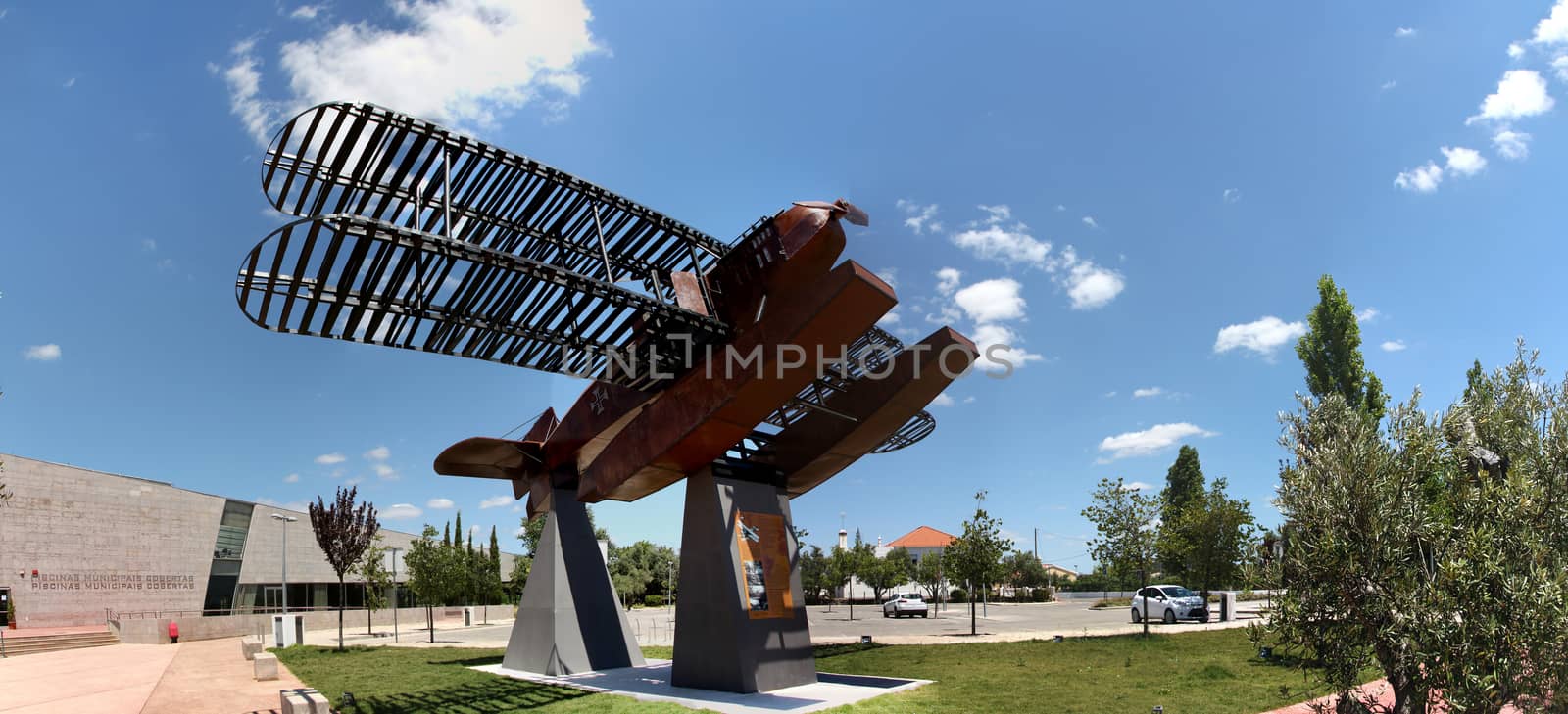 Replica seaplane monument by membio