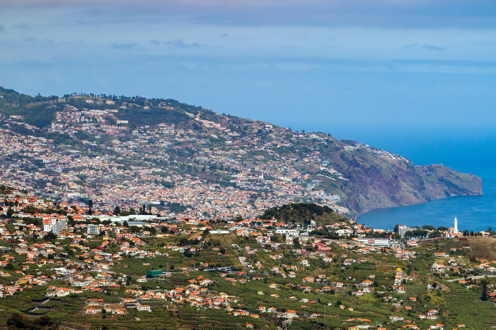 View of the famous Cabo Girao viewpoint in Madeira island, Portugal.