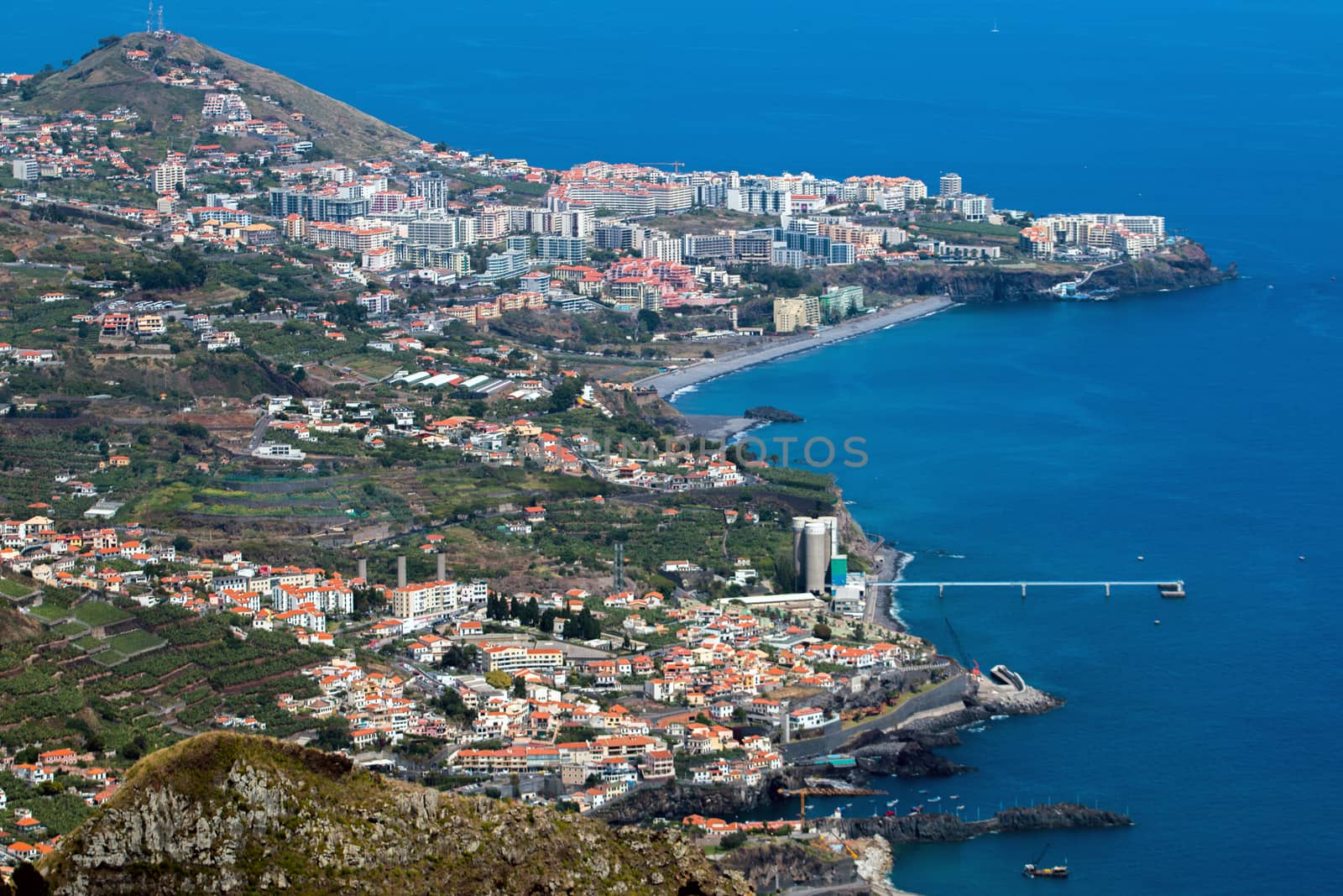 View of the famous Cabo Girao viewpoint in Madeira island, Portugal.