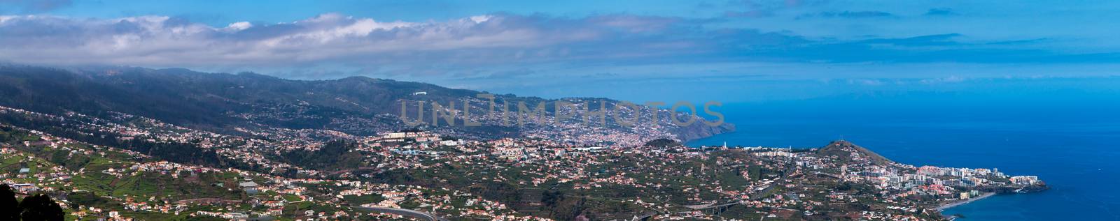 View of the famous Cabo Girao viewpoint in Madeira island, Portugal.