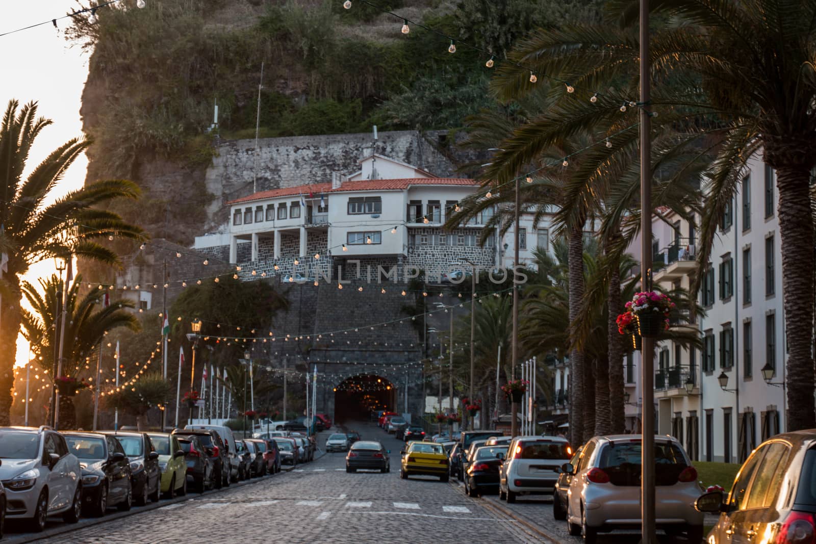 View of the Ponta do Sol village in Madeira island, Portugal.