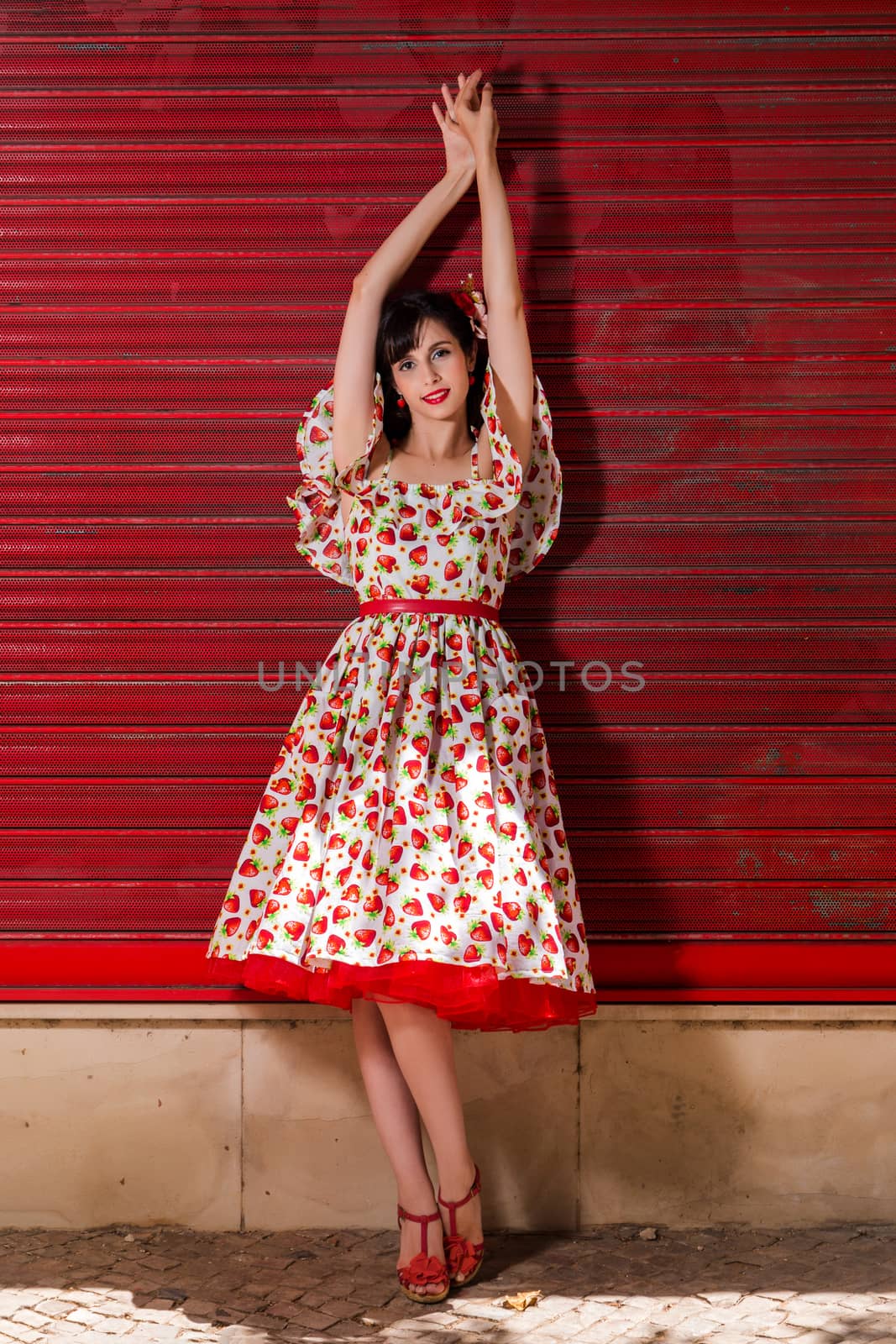 Vintage retro style girl by membio