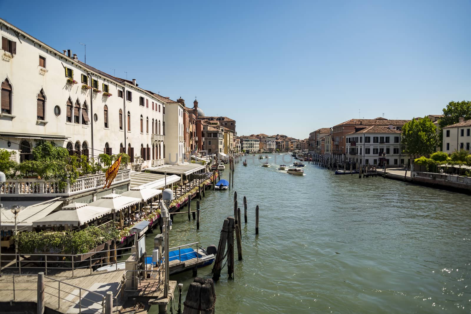 VENICE - JULY 1: Grand Canal and Basilica Santa Maria della Salute on July 1, 2017 in Venice, Italy