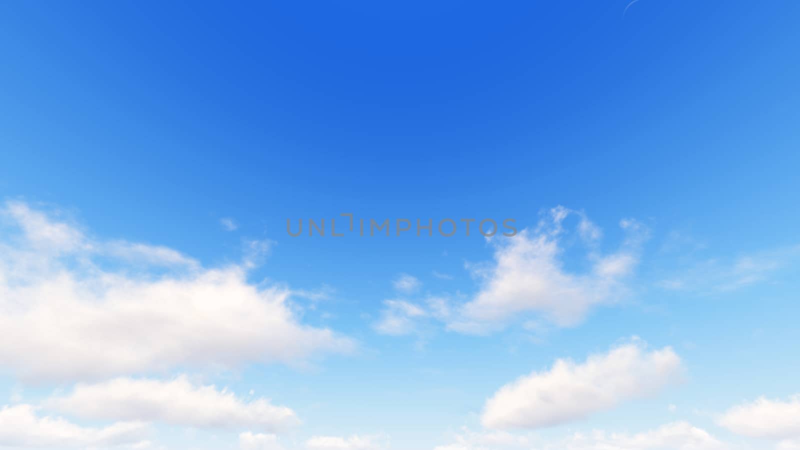 Cloudy blue sky abstract background, blue sky background with tiny clouds, 3d illustration