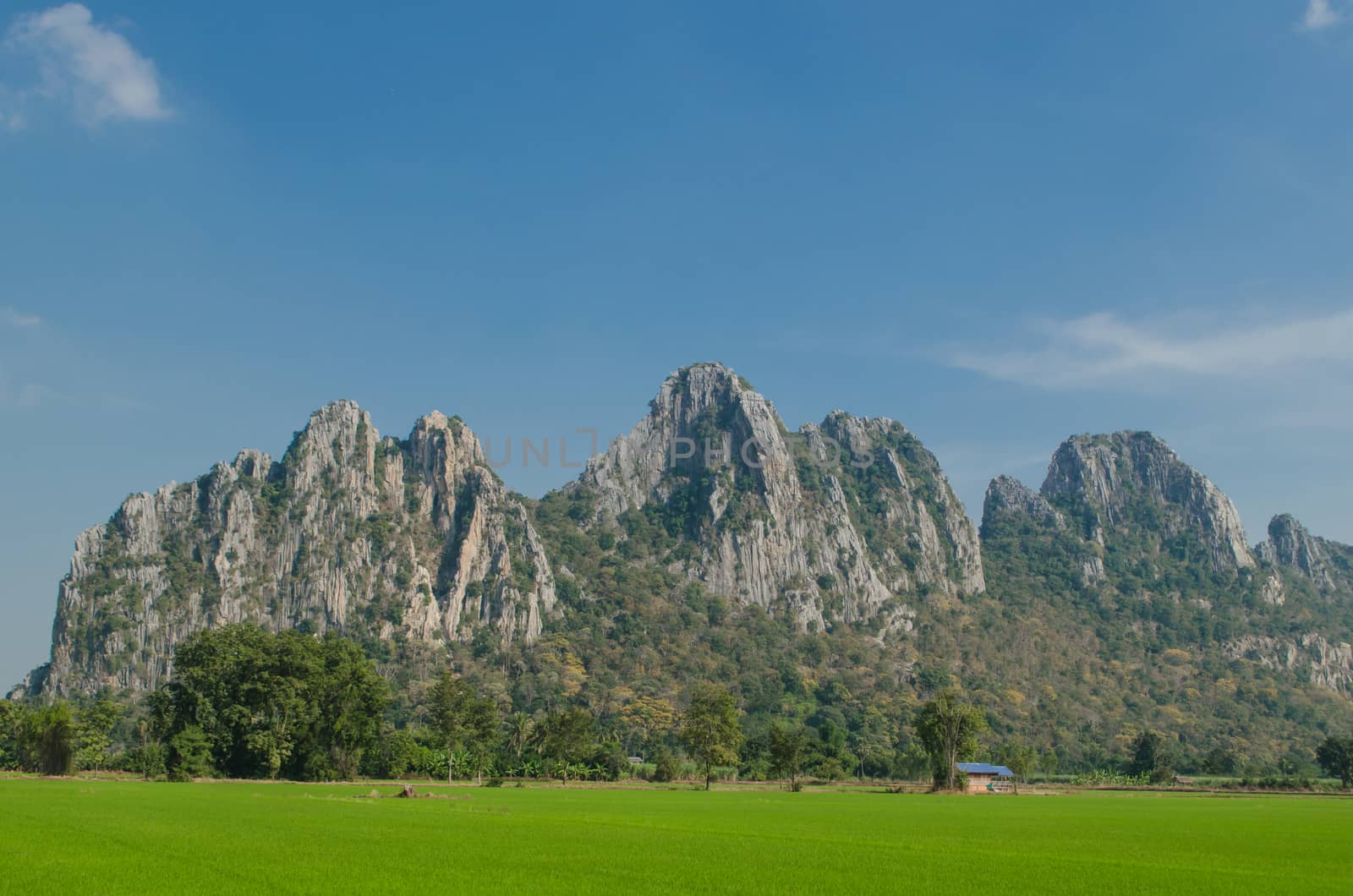 limestone mountain by visanuwit