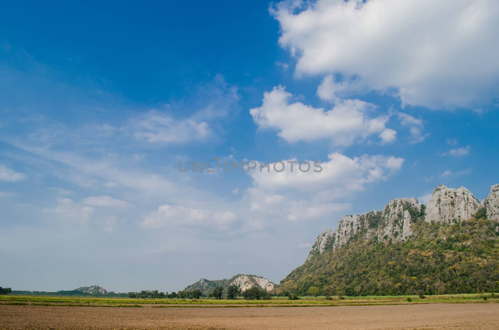 limestone mountain by visanuwit