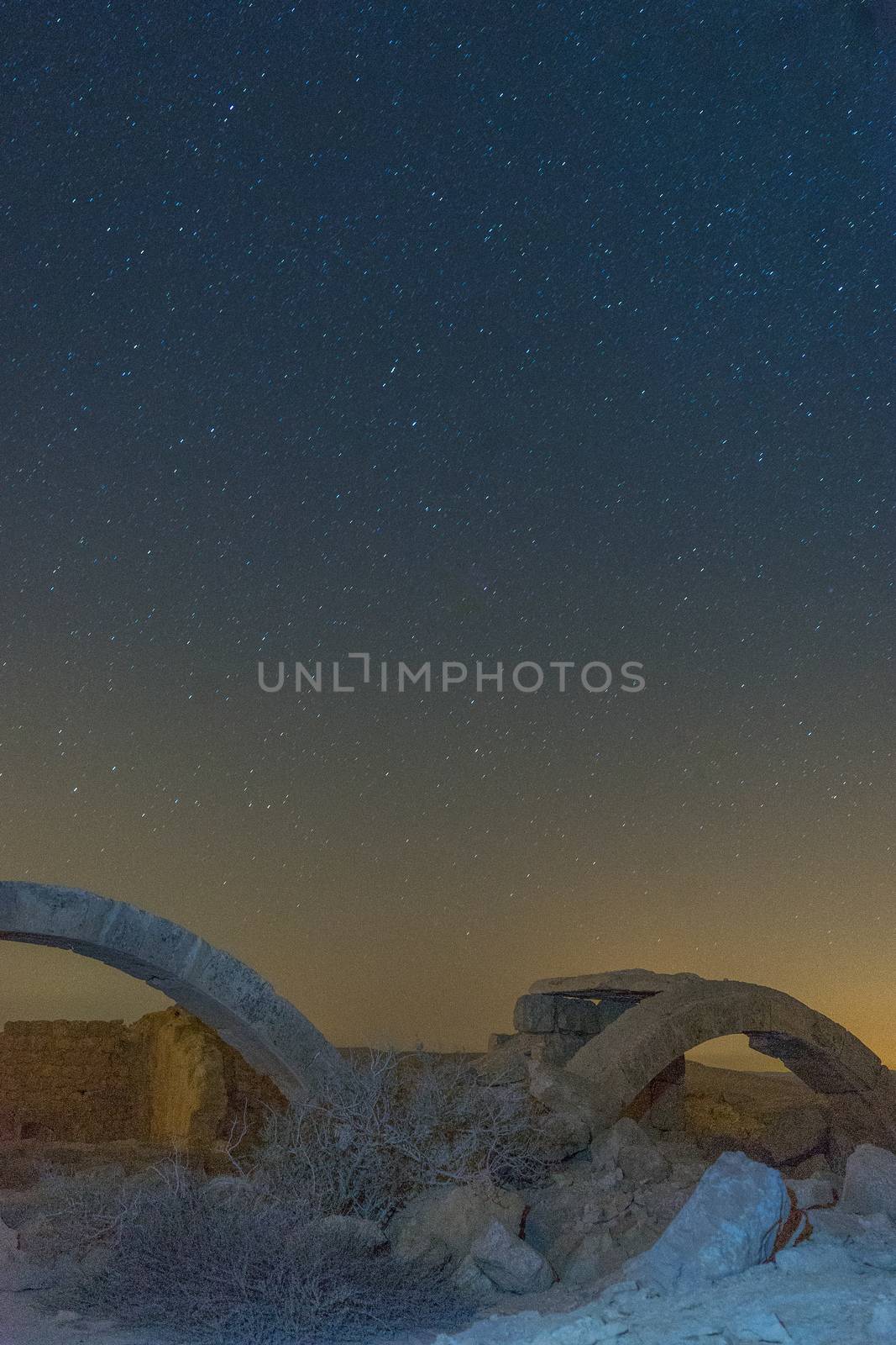 Milky Way and ruins in Israel by javax