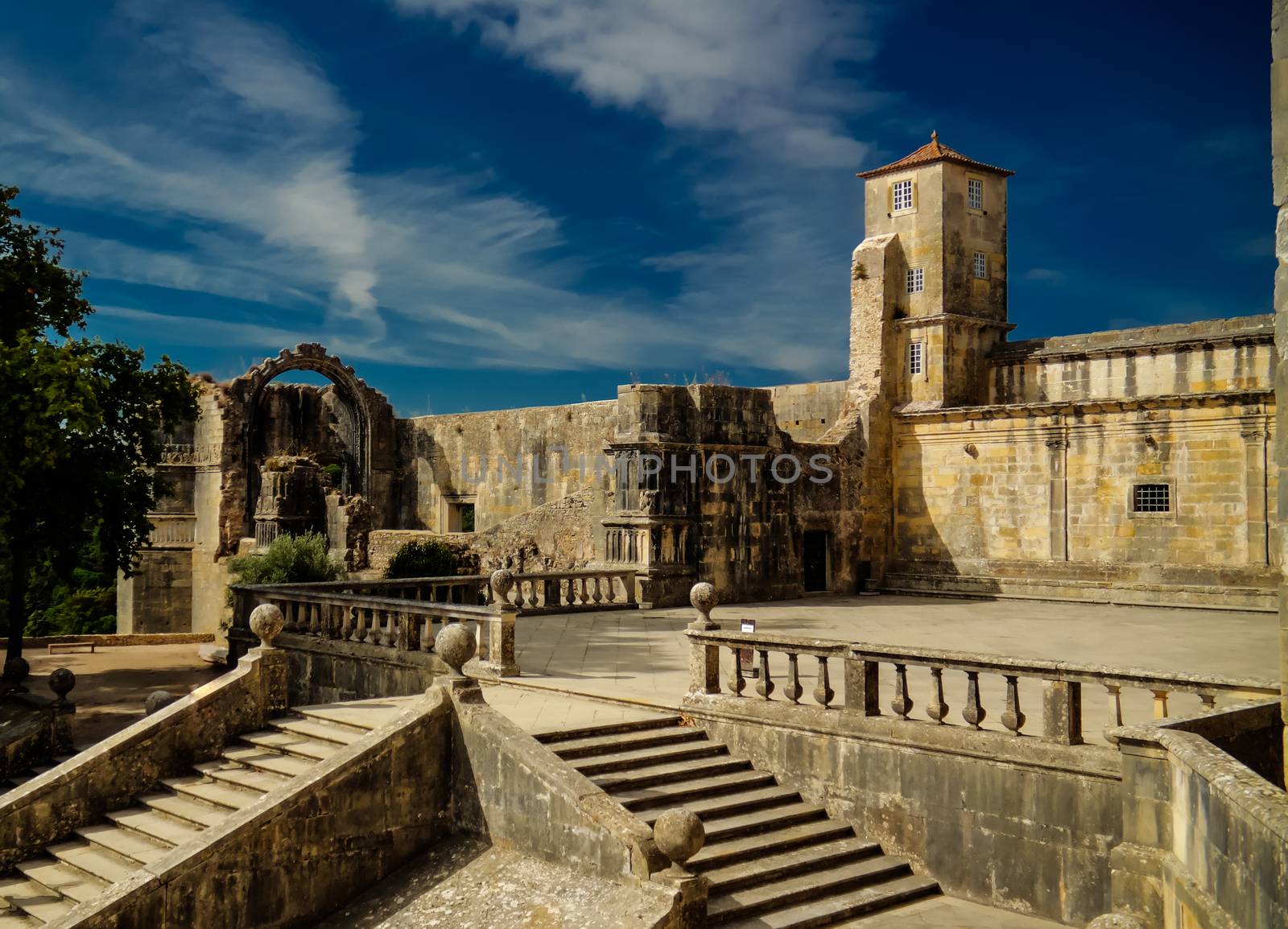 Exterior of Templar church of the Convent of the Order of Christ, Tomar, Portugal by homocosmicos
