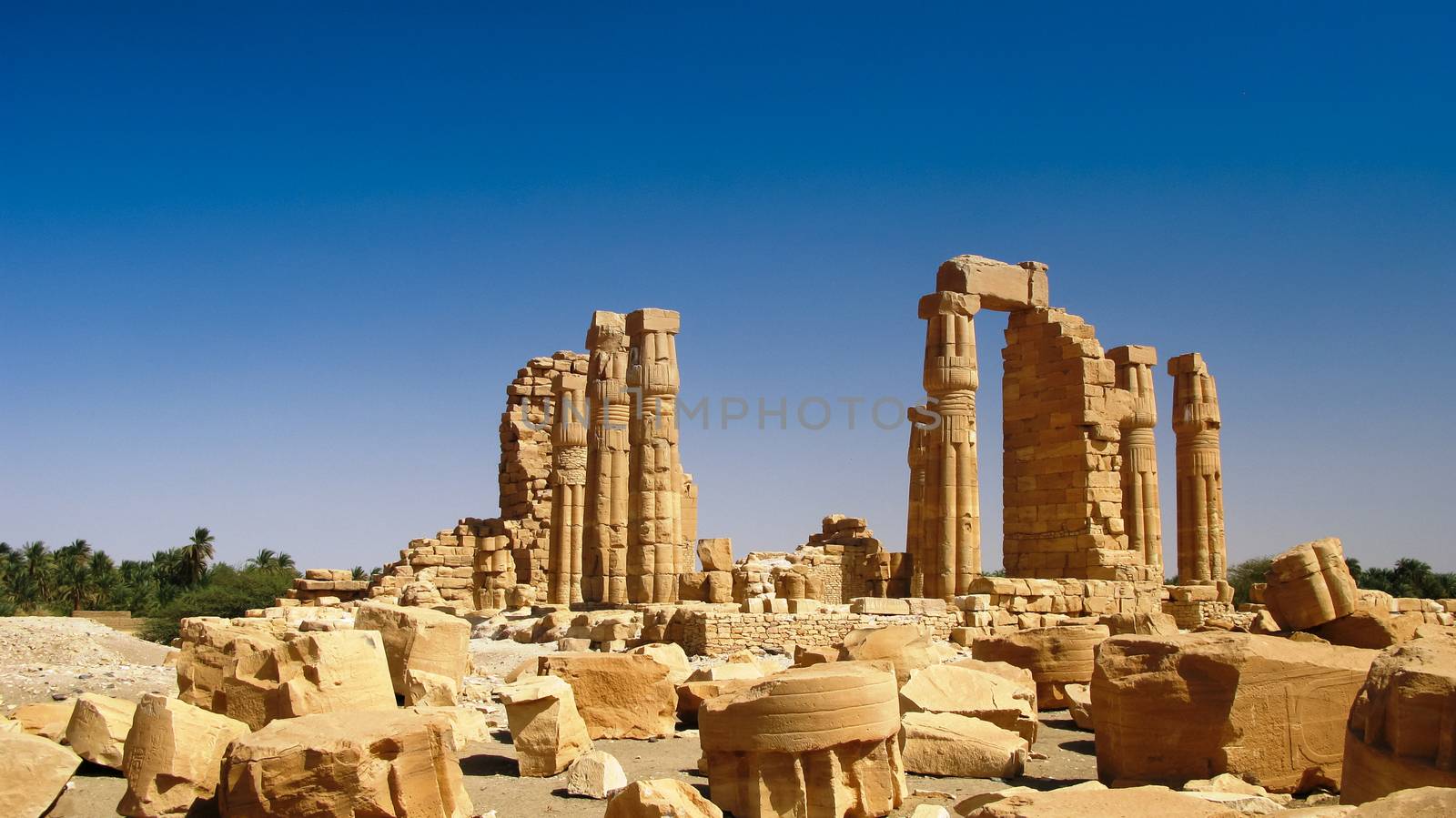 Ruines of Amun temple in Soleb Sudan by homocosmicos