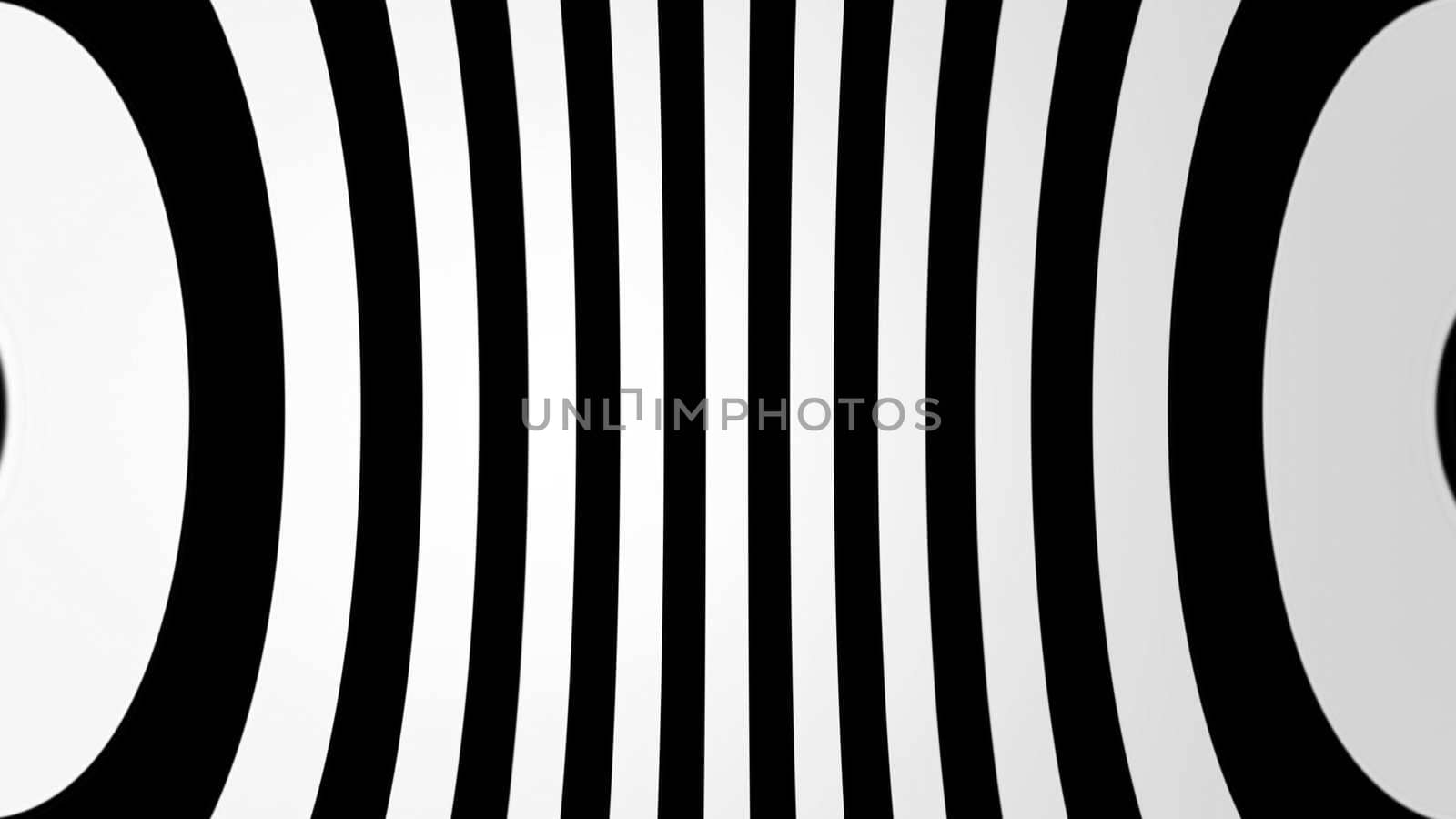 Abstract background with black and white lines. 3d rendering