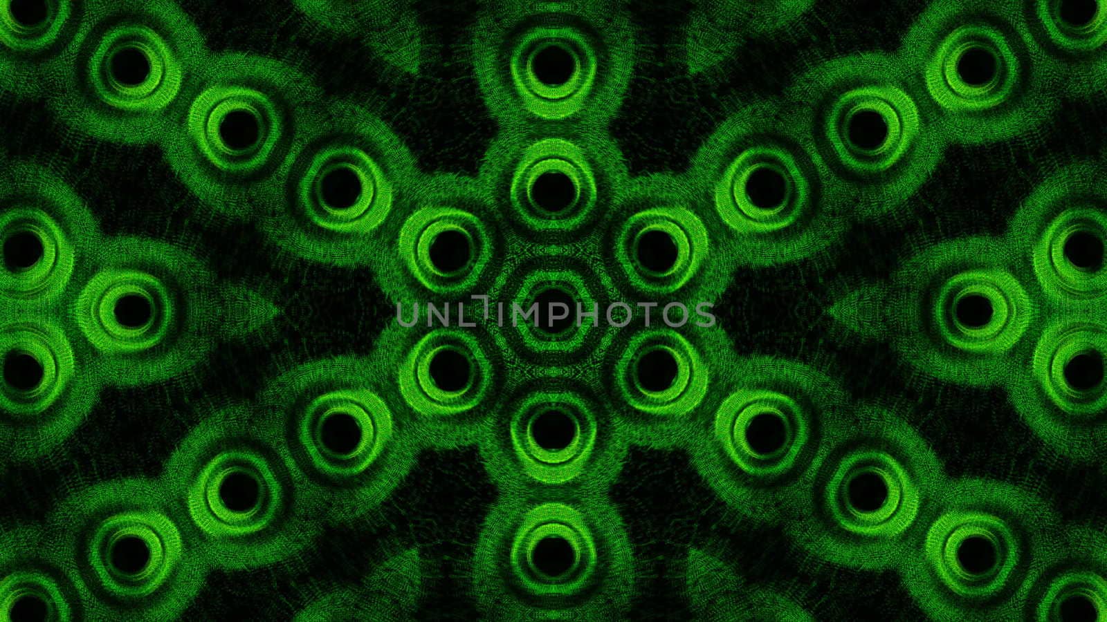 Abstract background of a kaleidoscope consisting of particles. Colorful by nolimit046