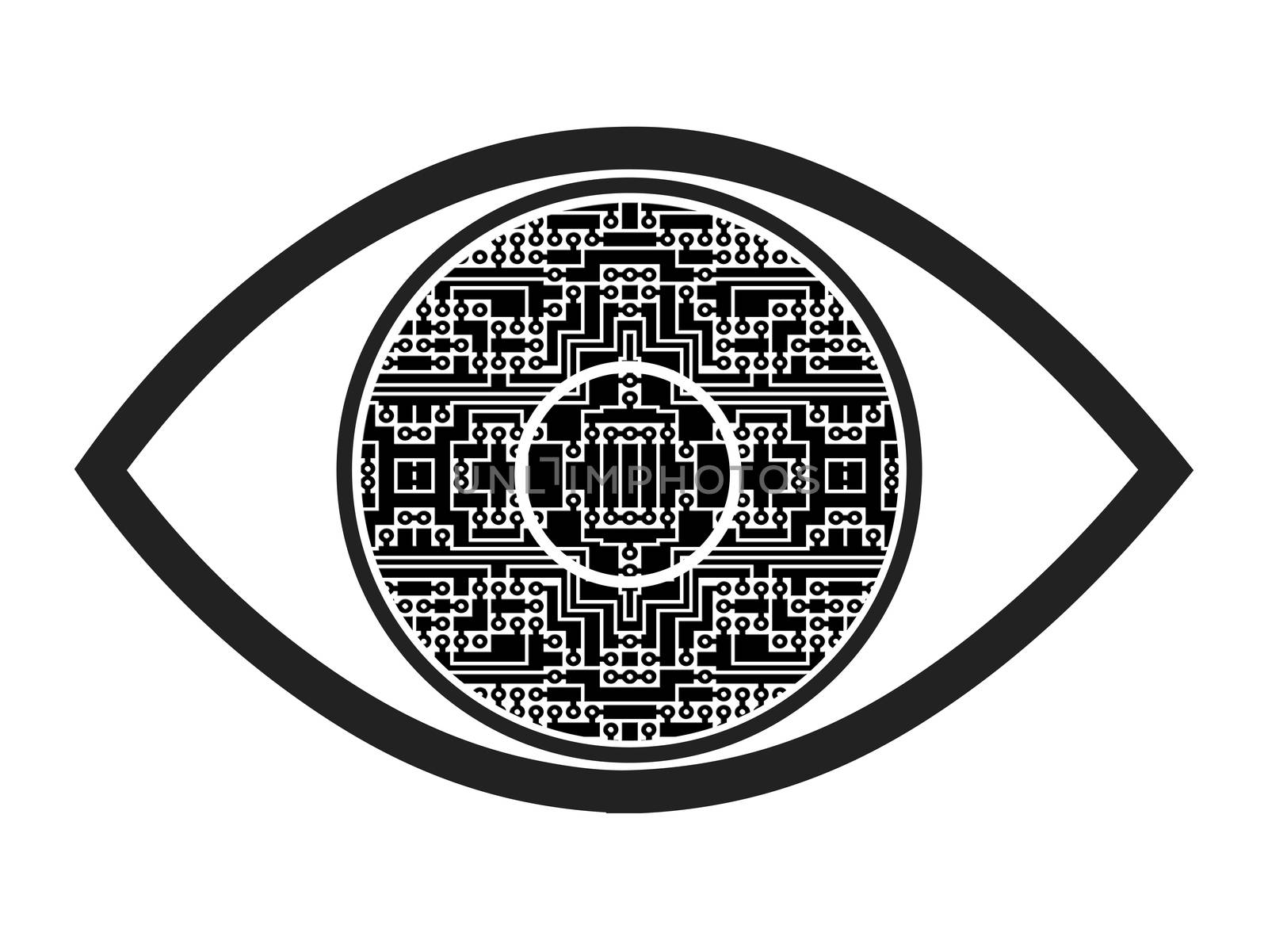 Concept sign and symbol for a visual prosthesis intended to restore functional vision in case of blindness