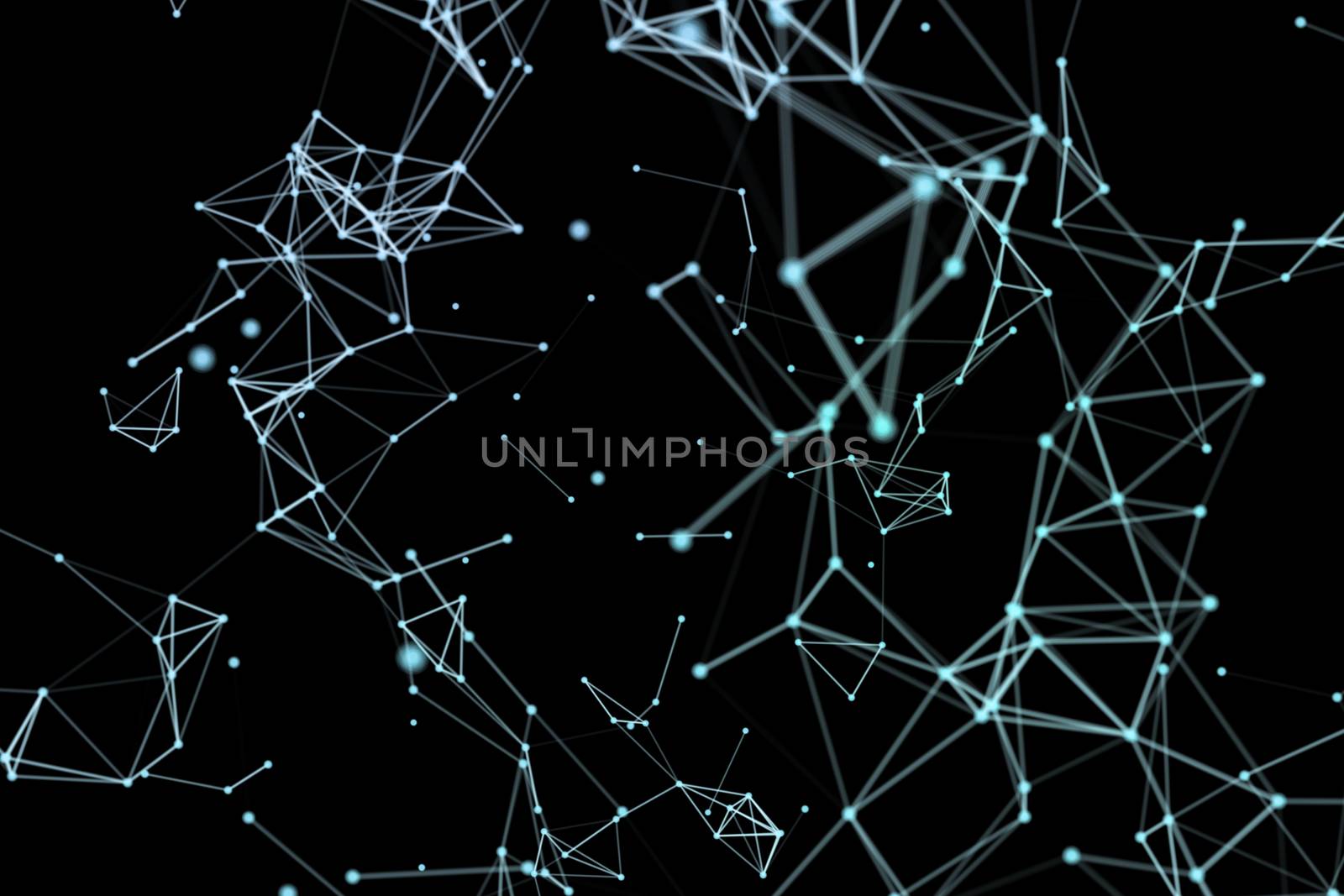 Concept of Network, internet communication. 3d illustration. by Mirexon