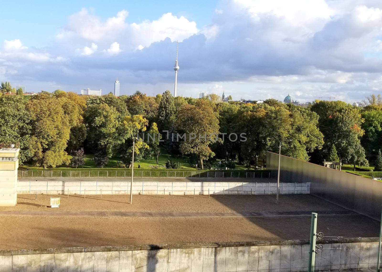 Berlin wall in Germany displayed outdoors for tourist.