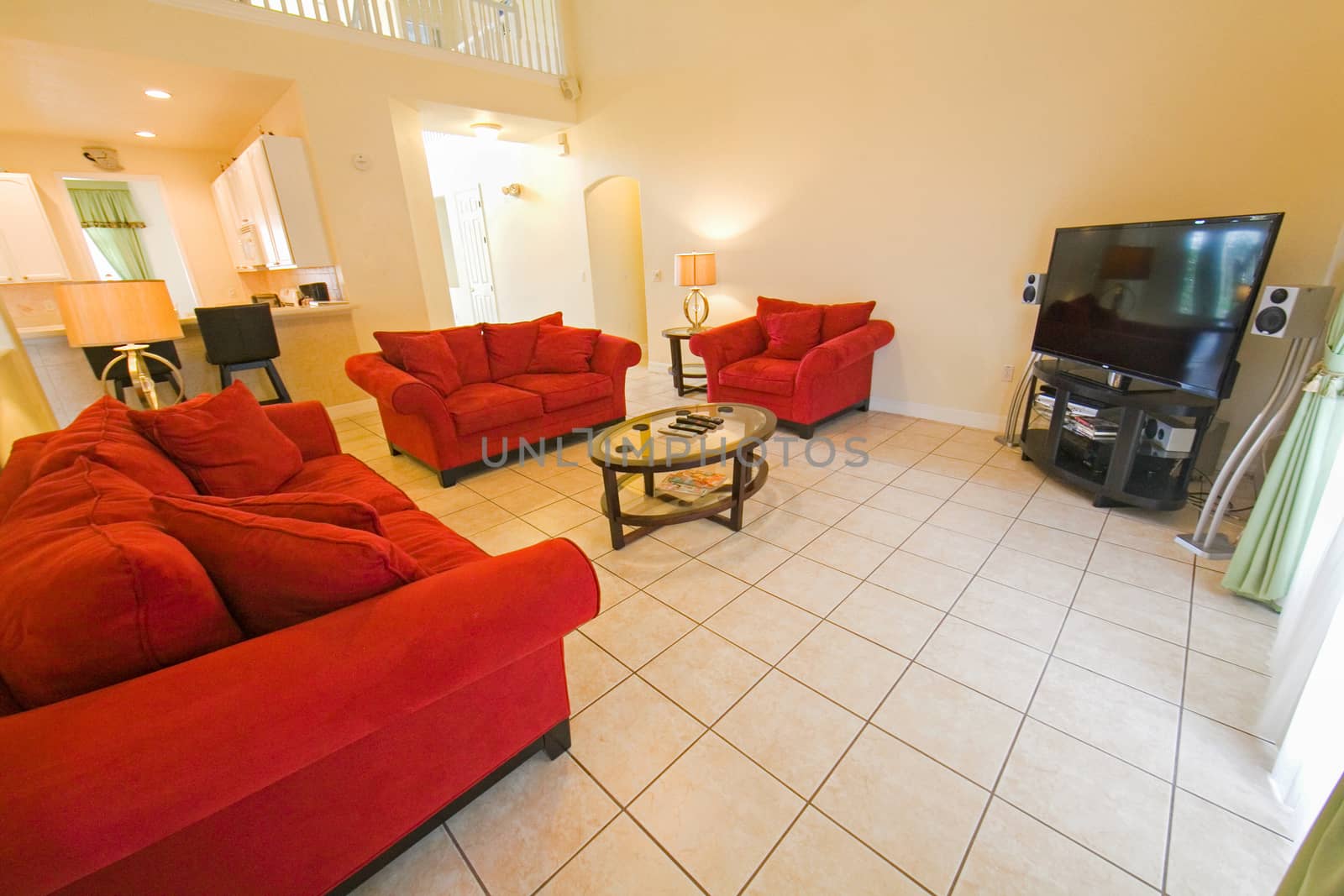 An interior photo of a living room in a home