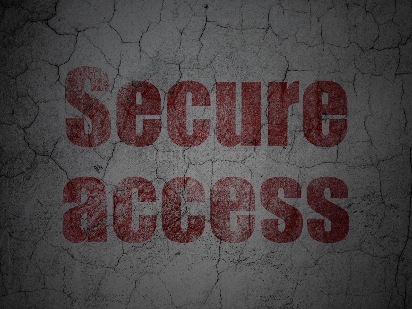 Security concept: Secure Access on grunge wall background by maxkabakov