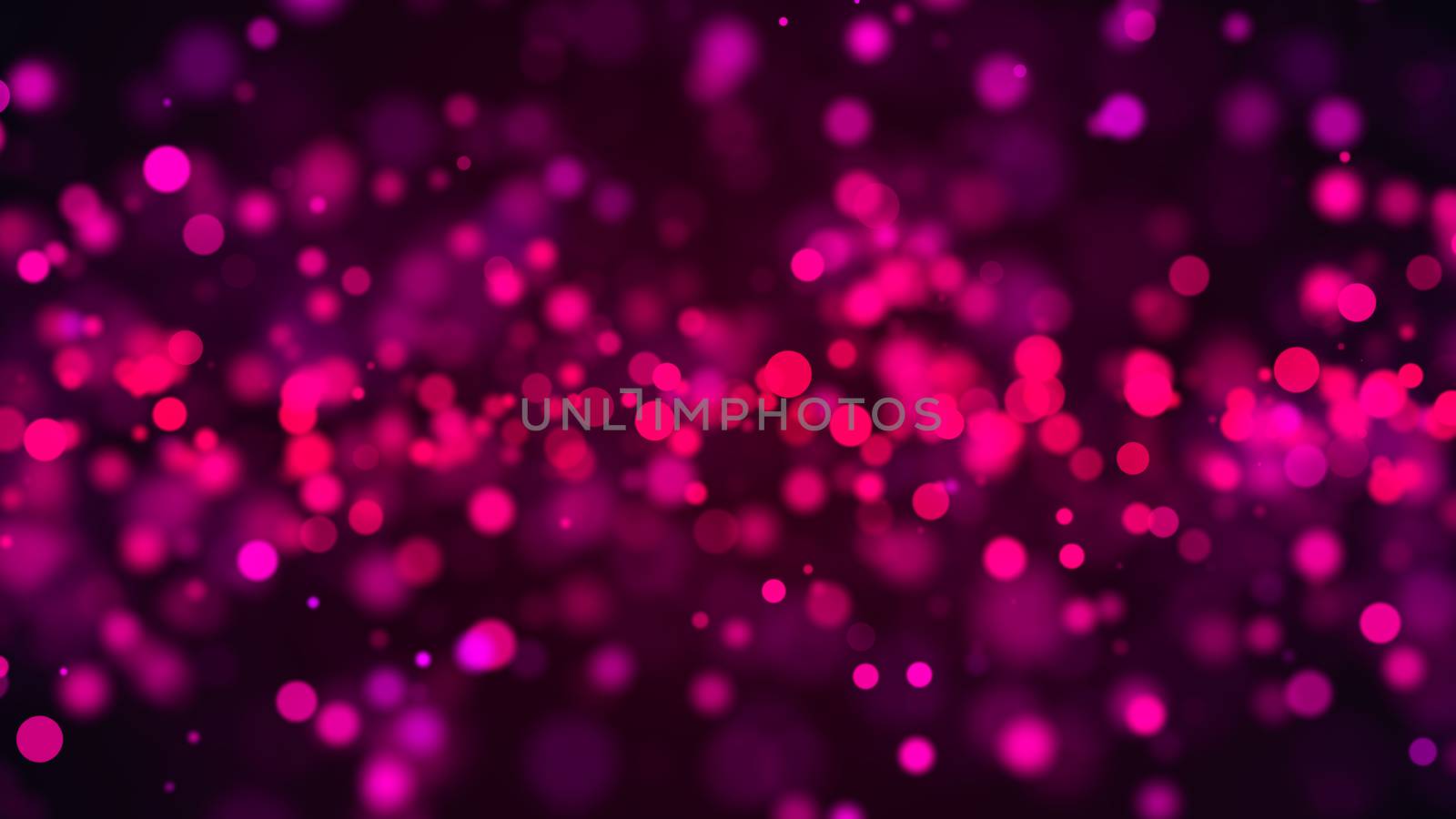 Purple bokeh abstract background. Digital illustration. 3d rendering