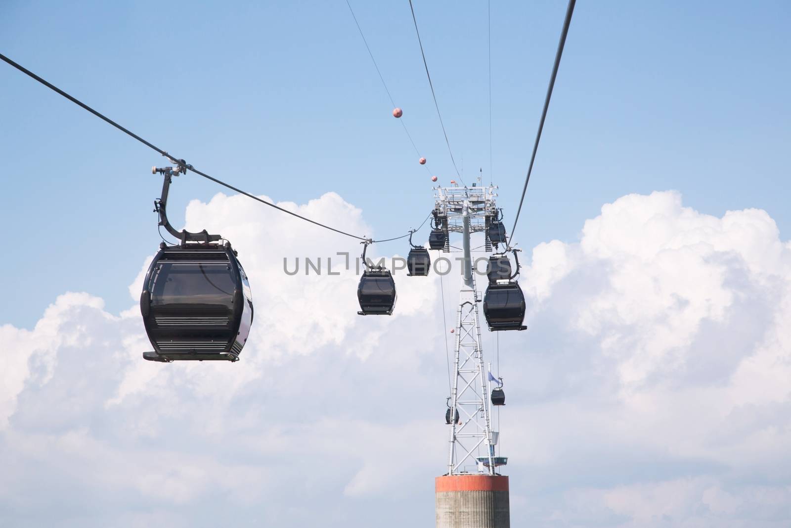 Sky Lift Transporting passengers to Singapore