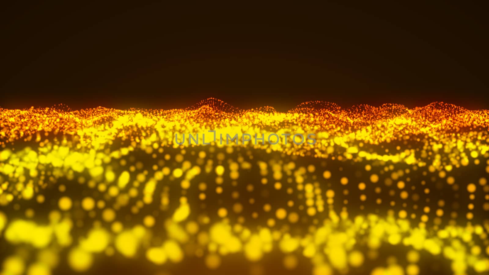 Luxurious gold sparkling particles wave background by nolimit046