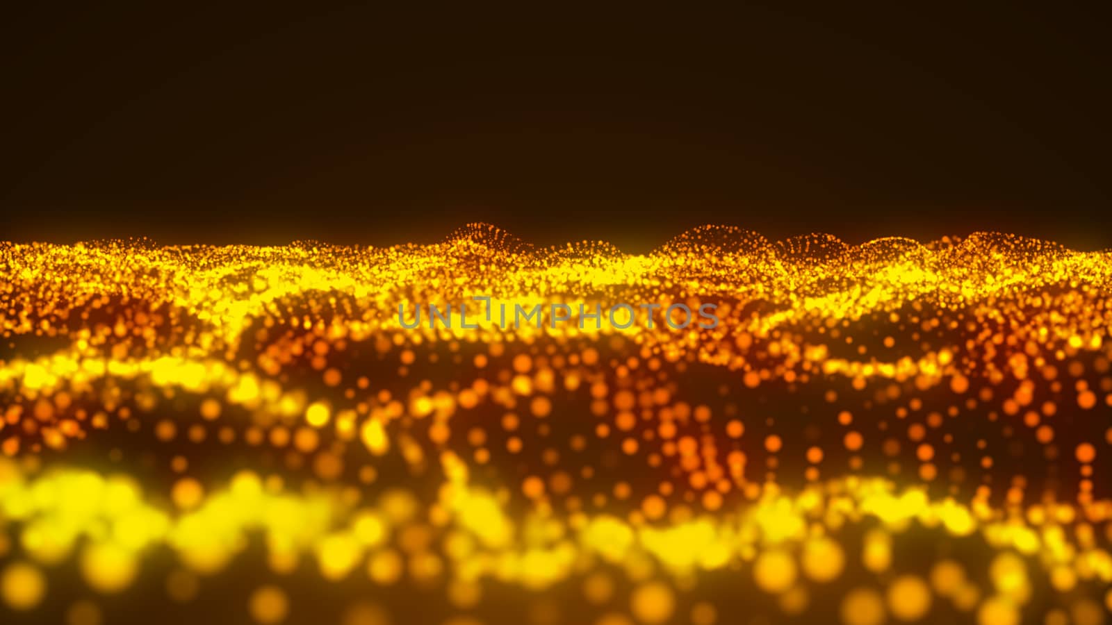 Luxurious gold sparkling particles wave background by nolimit046