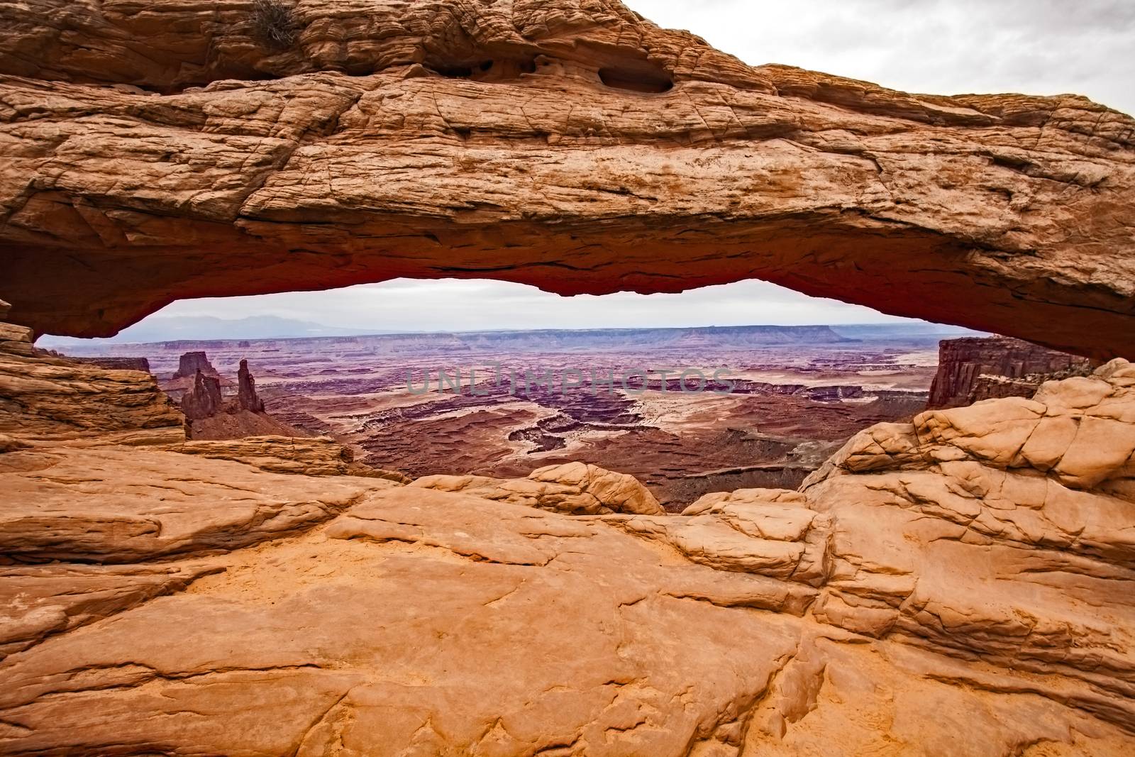 The Mesa Arch in Canyonlands National Park near Moab Utah