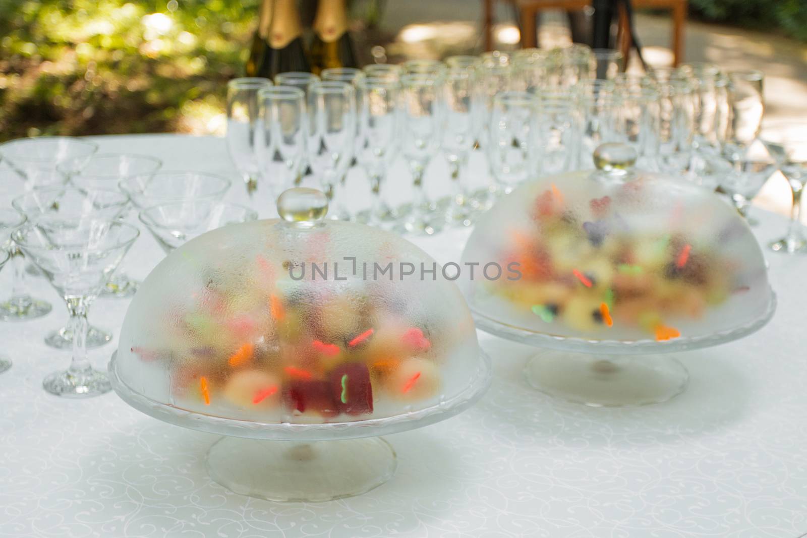 waiters poured into glasses of wine and champagne by 3KStudio