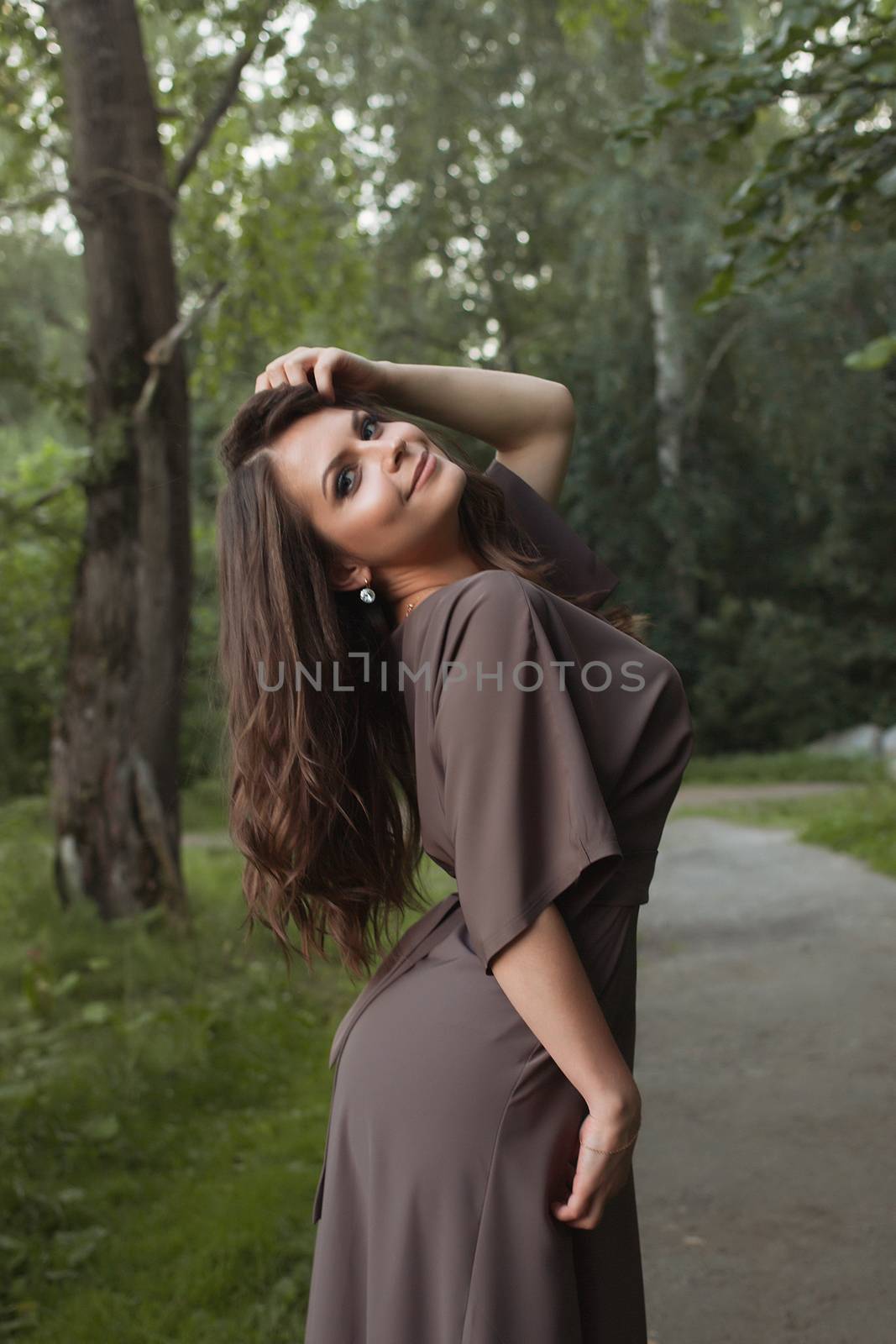 Autumn Woman Fashion Portrait. Fall. Beautiful Girl