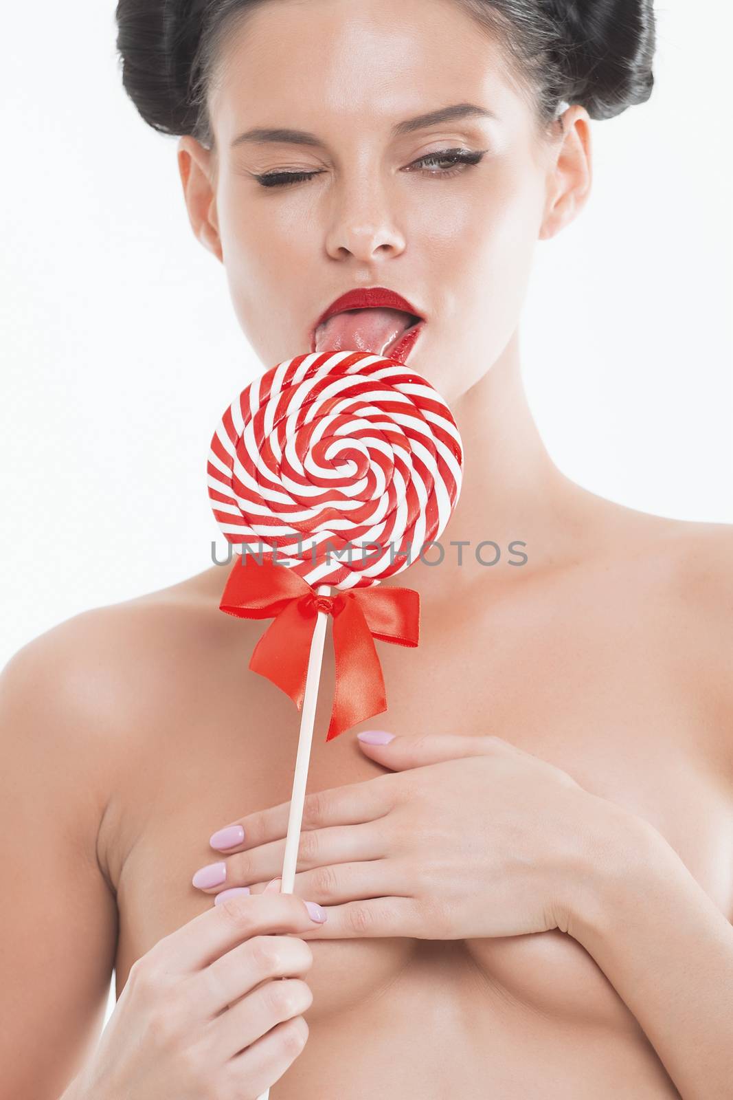 Girl with big Lollipop by 3KStudio