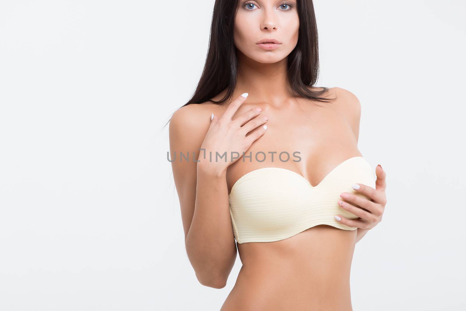 Young beautiful girl shows her gorgeous Breasts by 3KStudio