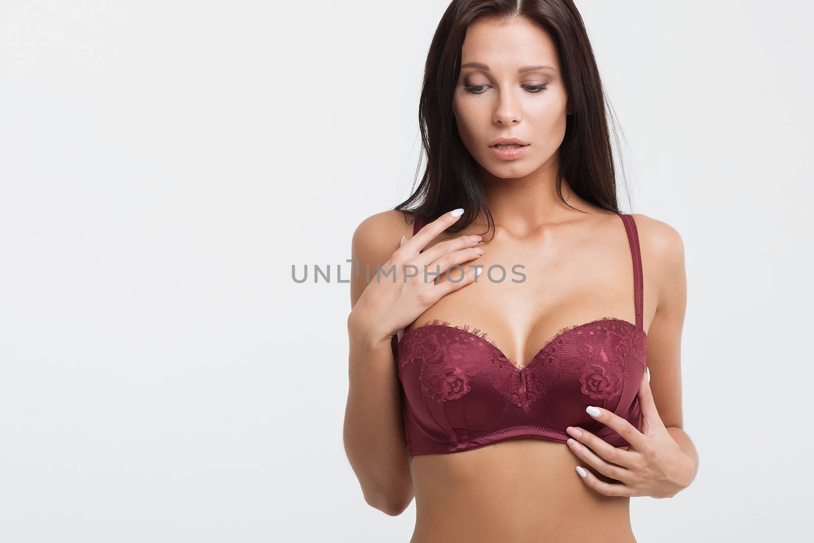 Young beautiful girl shows her gorgeous Breasts by 3KStudio