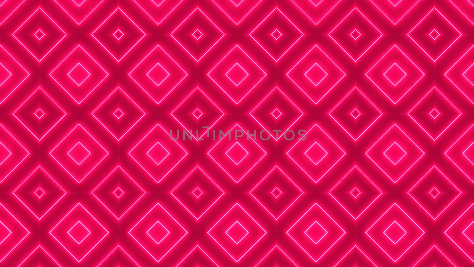Abstract background with neon kaleidoscope. 3d rendering