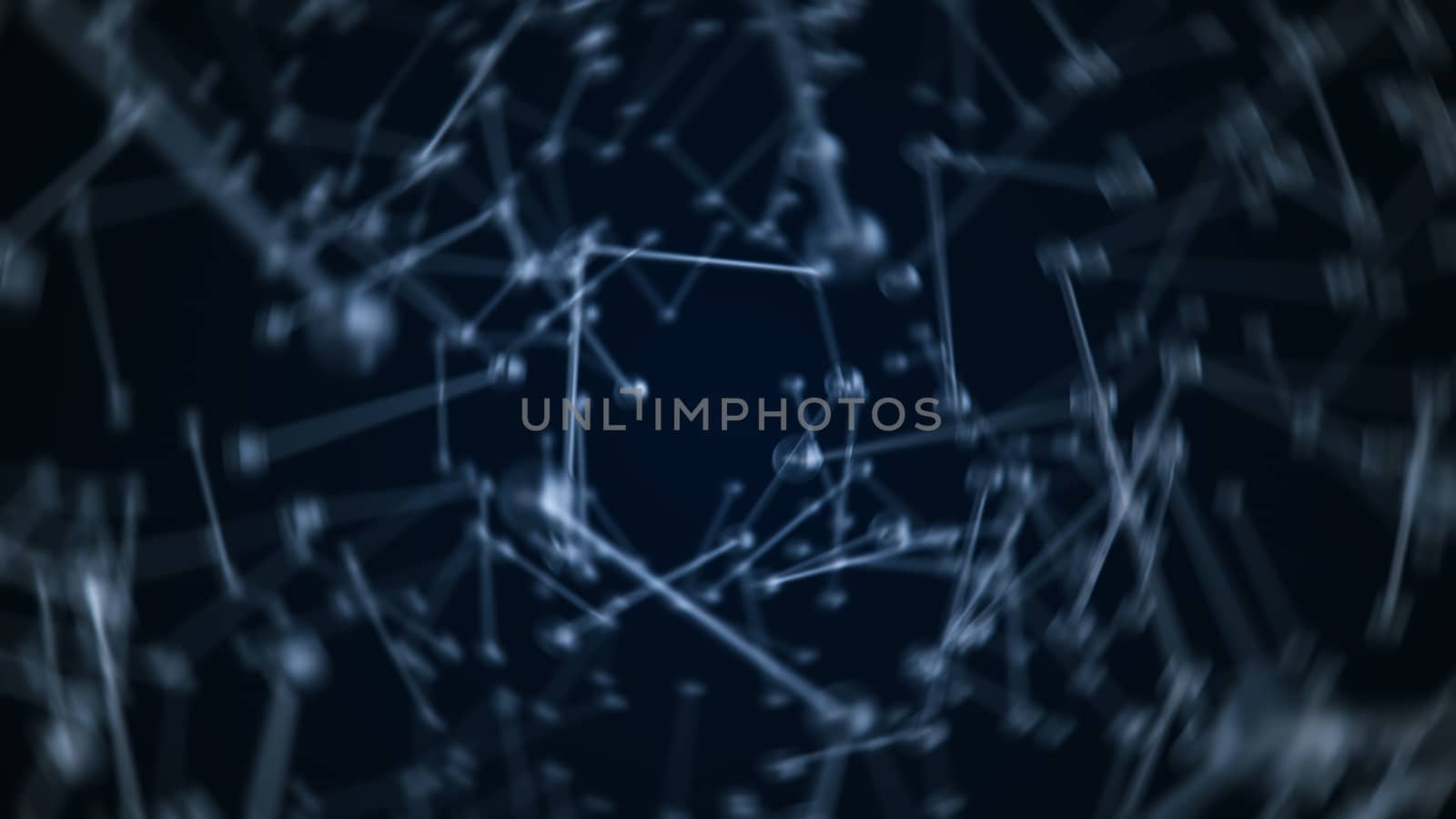 Abstract background with molecule structure by nolimit046