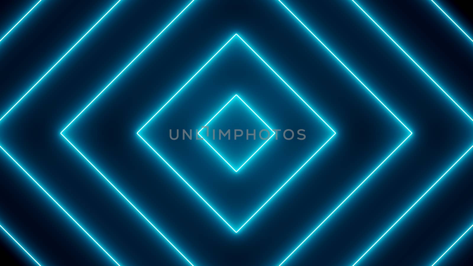 Abstract background with neon squares. 3d rendering