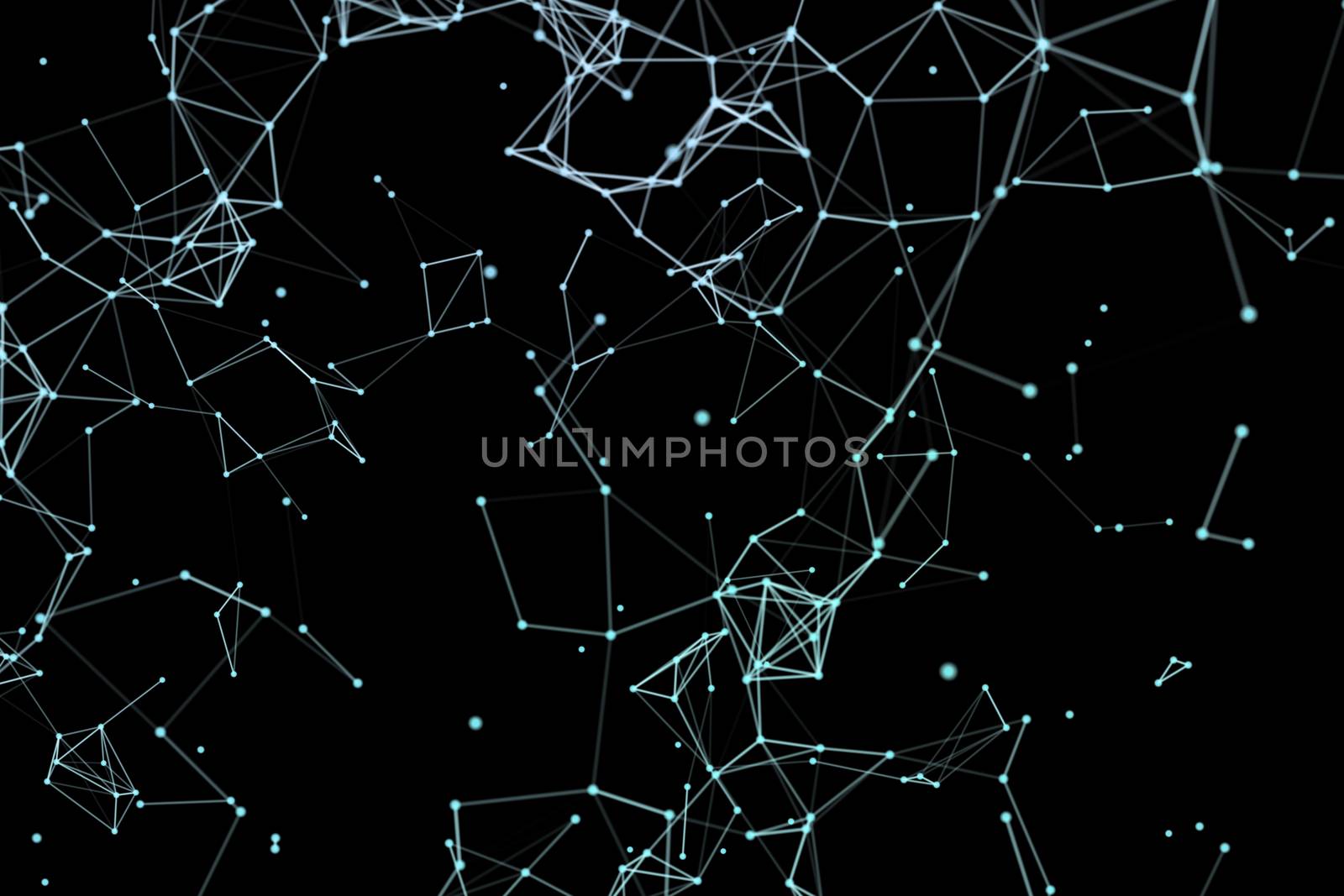 Concept of Network, internet communication. 3d illustration. by Mirexon