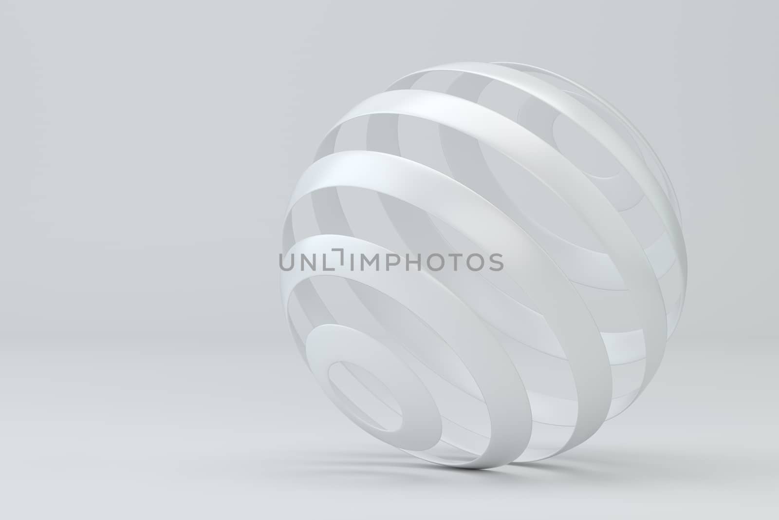 Abstract sphere. 3d rendering lines ball. Logo for web design company by Mirexon