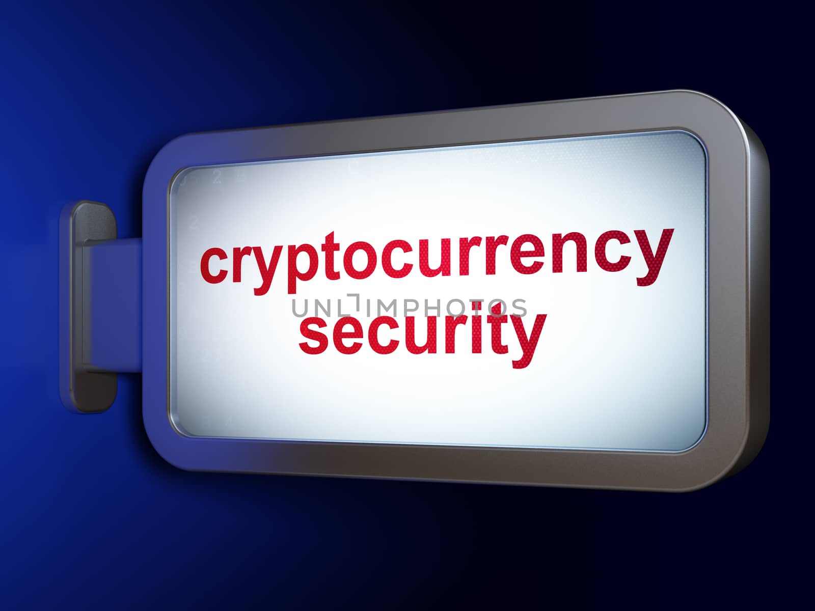 Cryptocurrency concept: Cryptocurrency Security on billboard background by maxkabakov