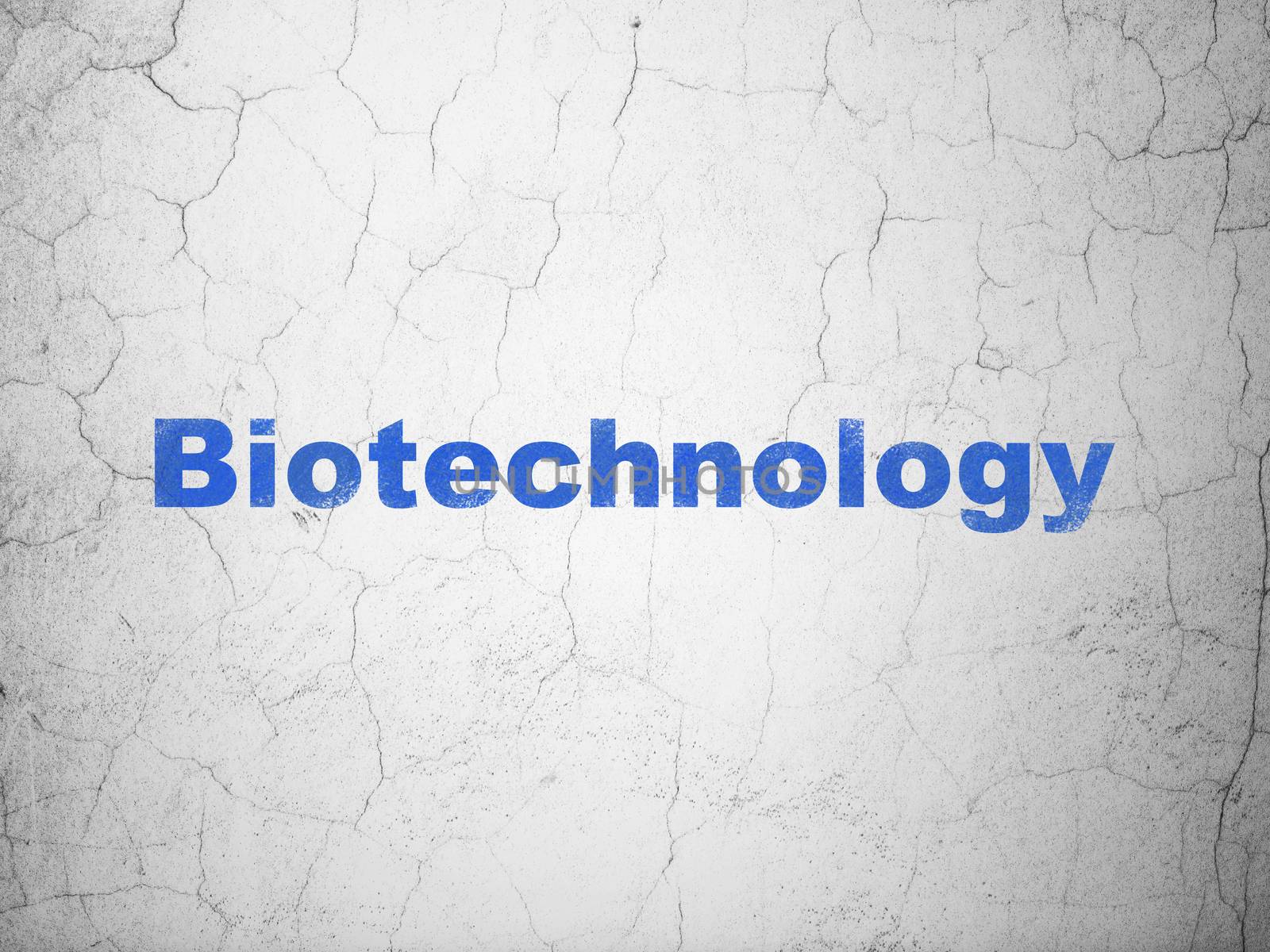 Science concept: Biotechnology on wall background by maxkabakov