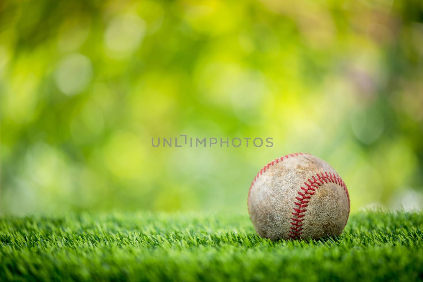 baseball on grass by antpkr