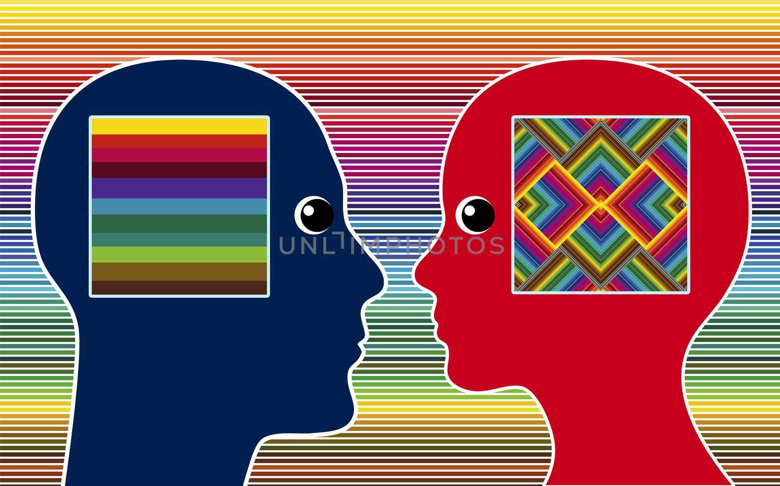 Man and women perceive colors in different intensity