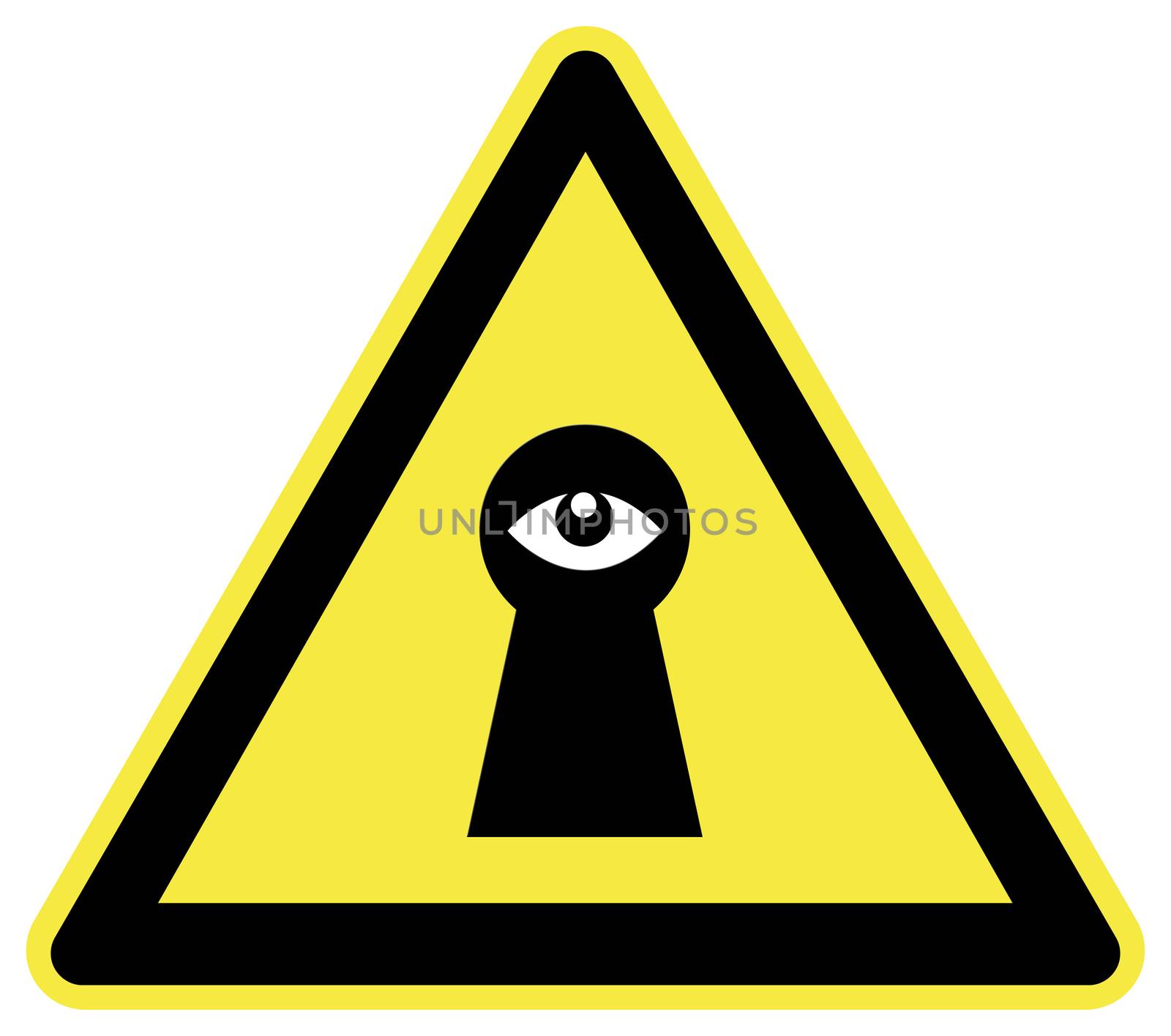 Do not spy. Privacy at stake through surveillance, concept of Big Brother is watching you